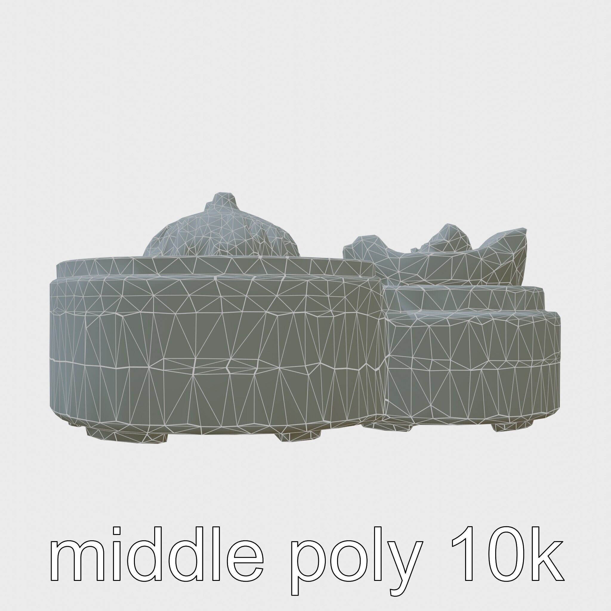 Dim Sum Feast Steamer model pack Low-poly 3D model_9