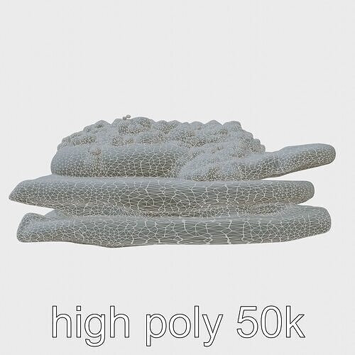 Russian Blini Pancakes with Toppings model pack Low-poly 3D model 6