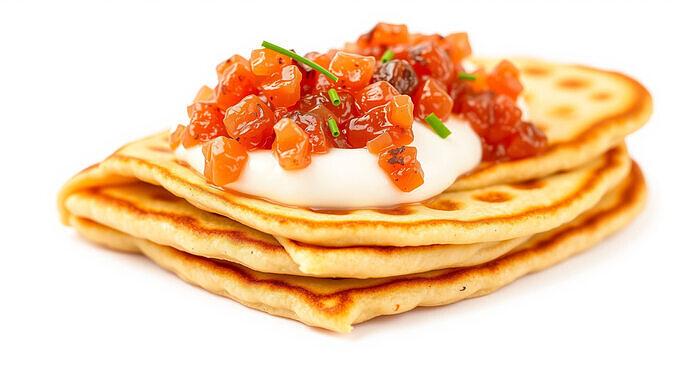 Russian Blini Pancakes with Toppings model pack Low-poly 3D model 4