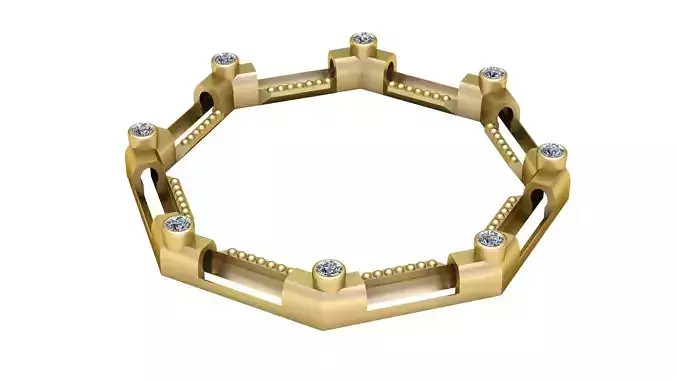 RHOMBUS RING 3D PRINTABLE MODEL 