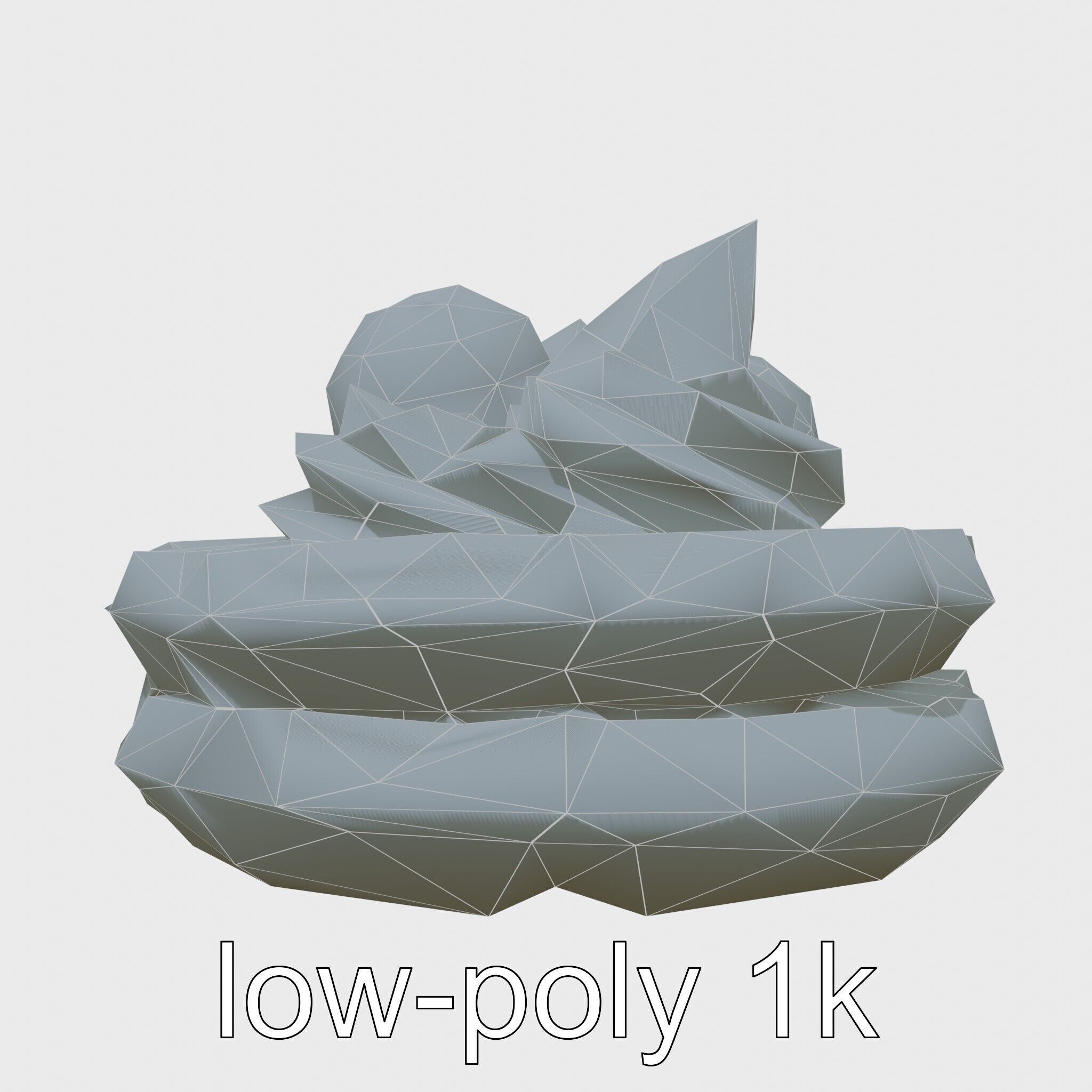 Belgian Waffles with Strawberries Model Pack Low-poly 3D model_24