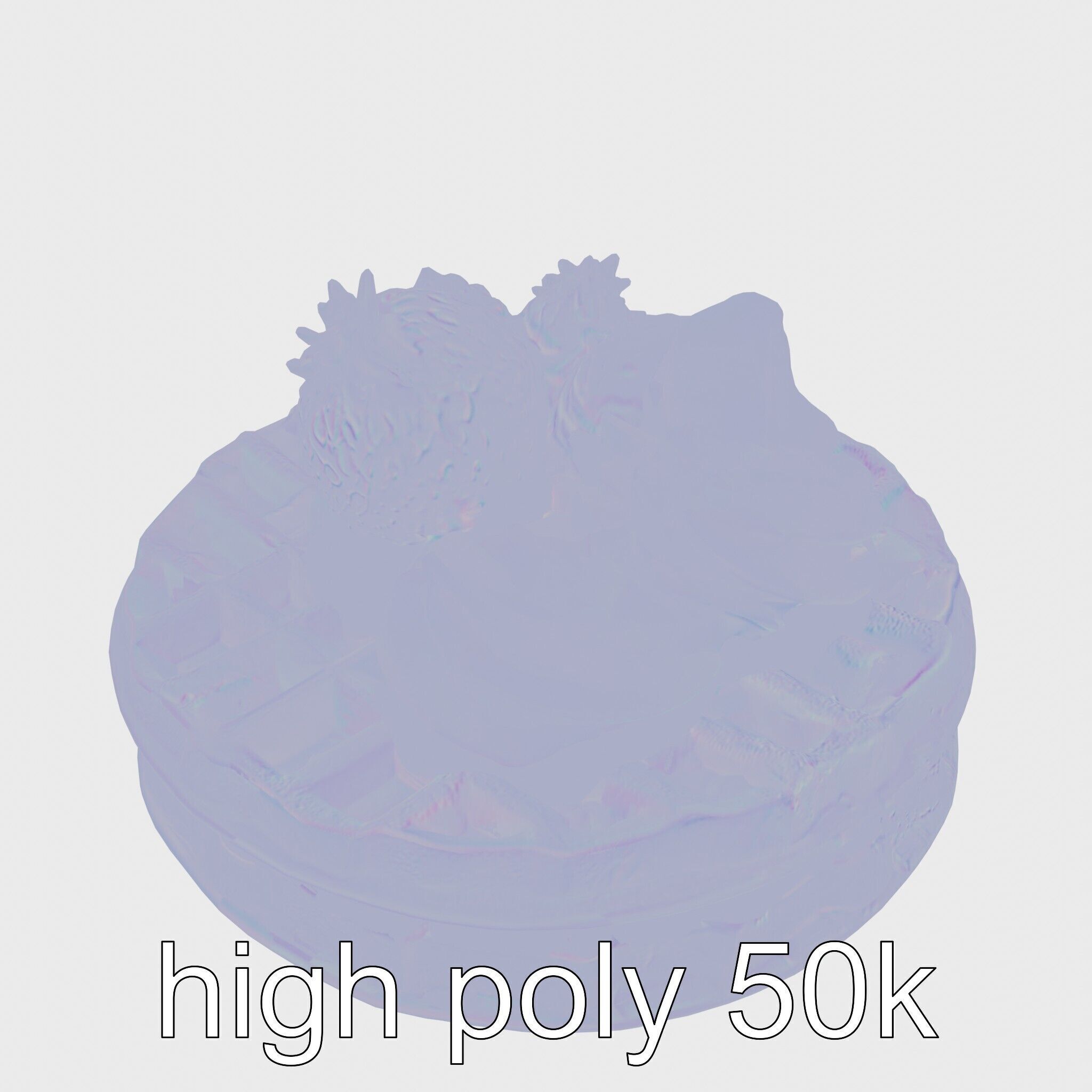 Belgian Waffles with Strawberries Model Pack Low-poly 3D model_20