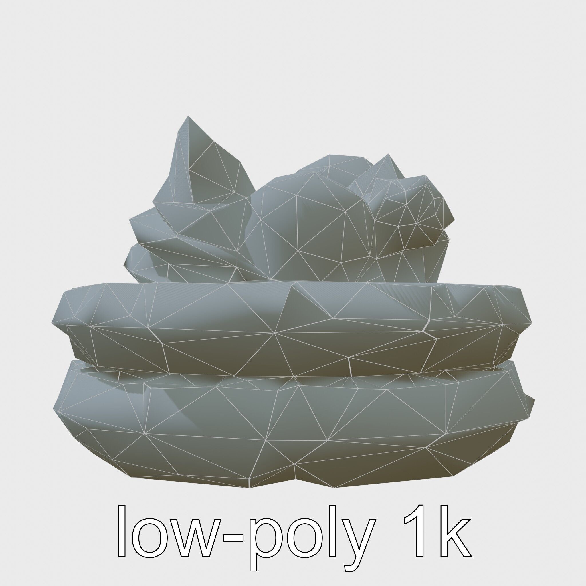 Belgian Waffles with Strawberries Model Pack Low-poly 3D model_10