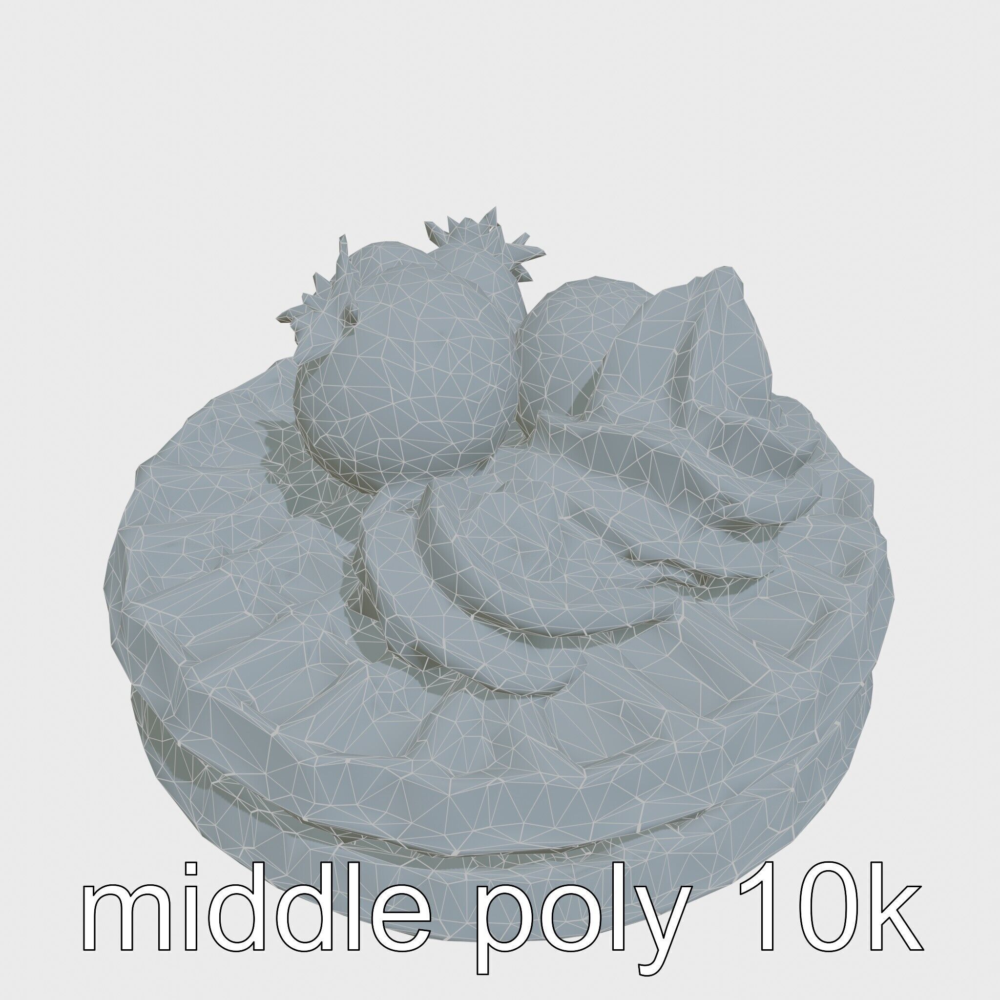 Belgian Waffles with Strawberries Model Pack Low-poly 3D model_15