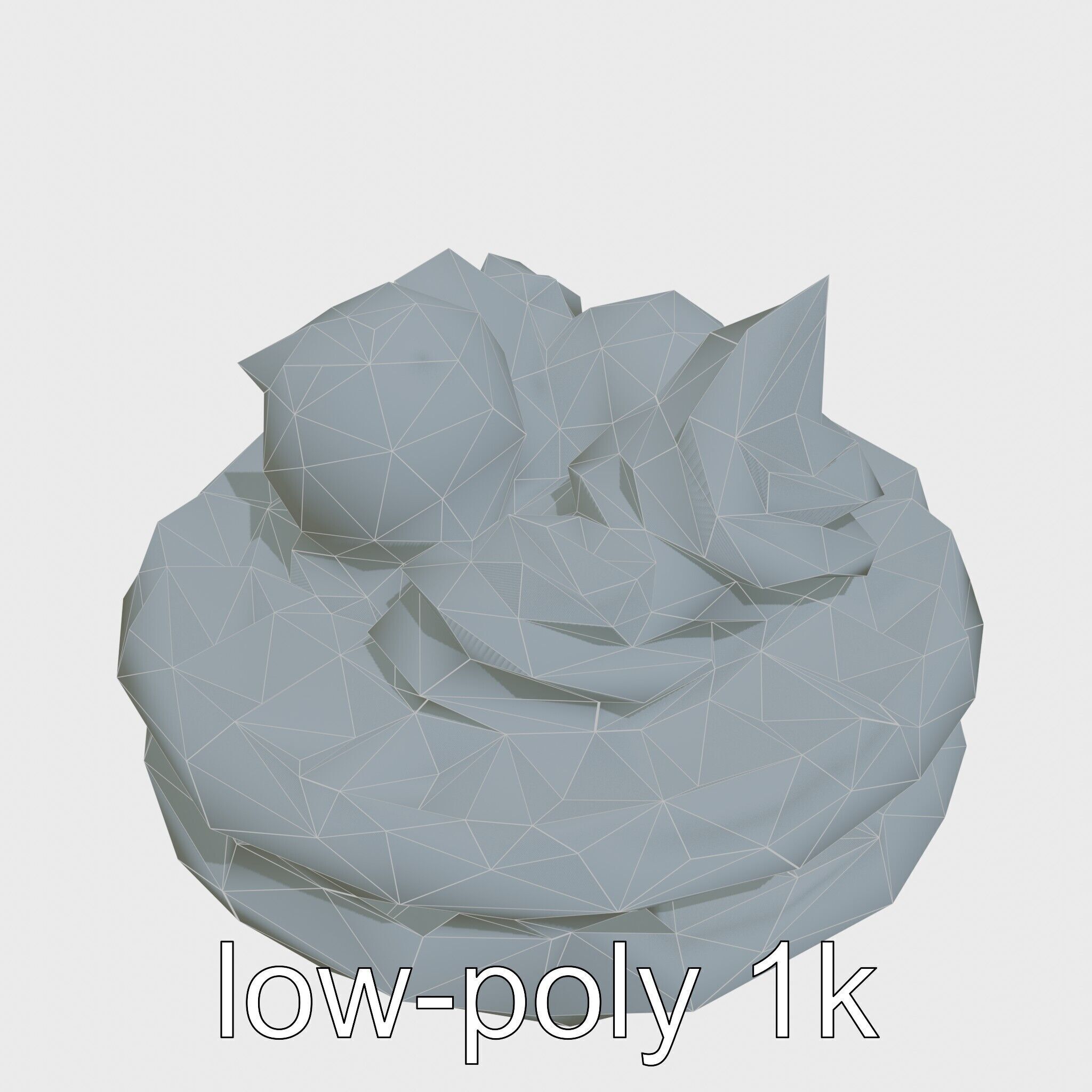 Belgian Waffles with Strawberries Model Pack Low-poly 3D model_26