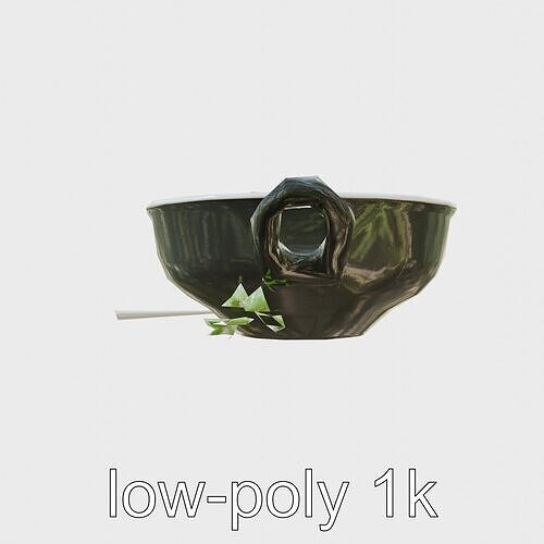 Elegant Lobster Bisque Soup Bowl model pack Low-poly 3D model 5