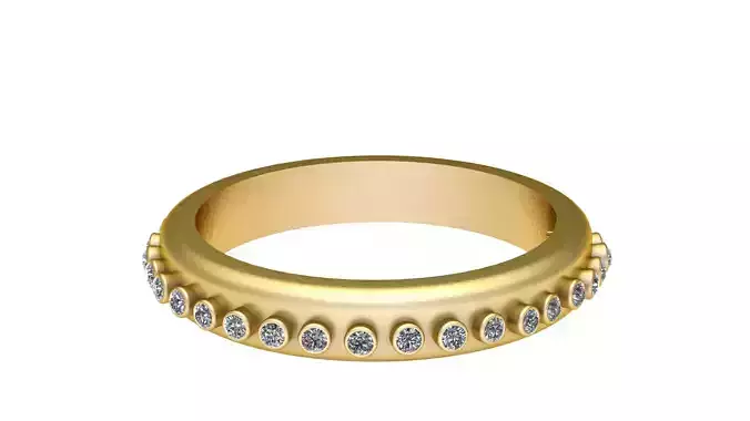 BRAND DIAMOND RING 3D PRINTABLE MODEL