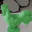 chicken low poly planter flower pot vase STL 3D print model_1