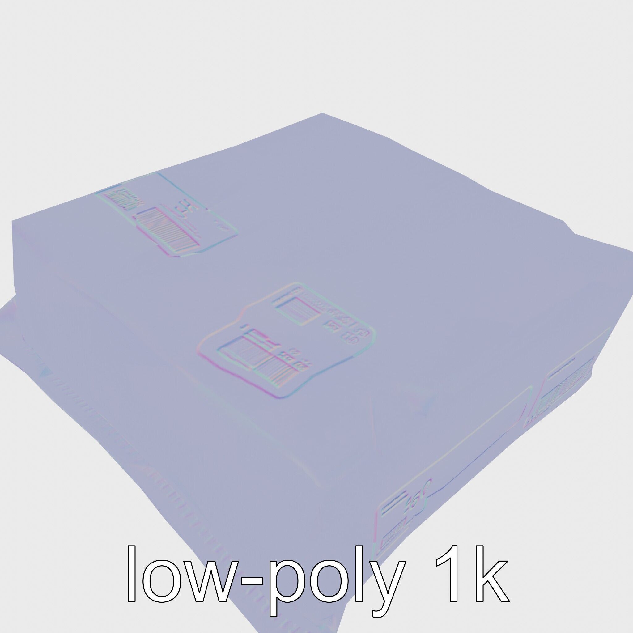 Postal Package Realistic Box Simulations model pack Low-poly 3D model_27