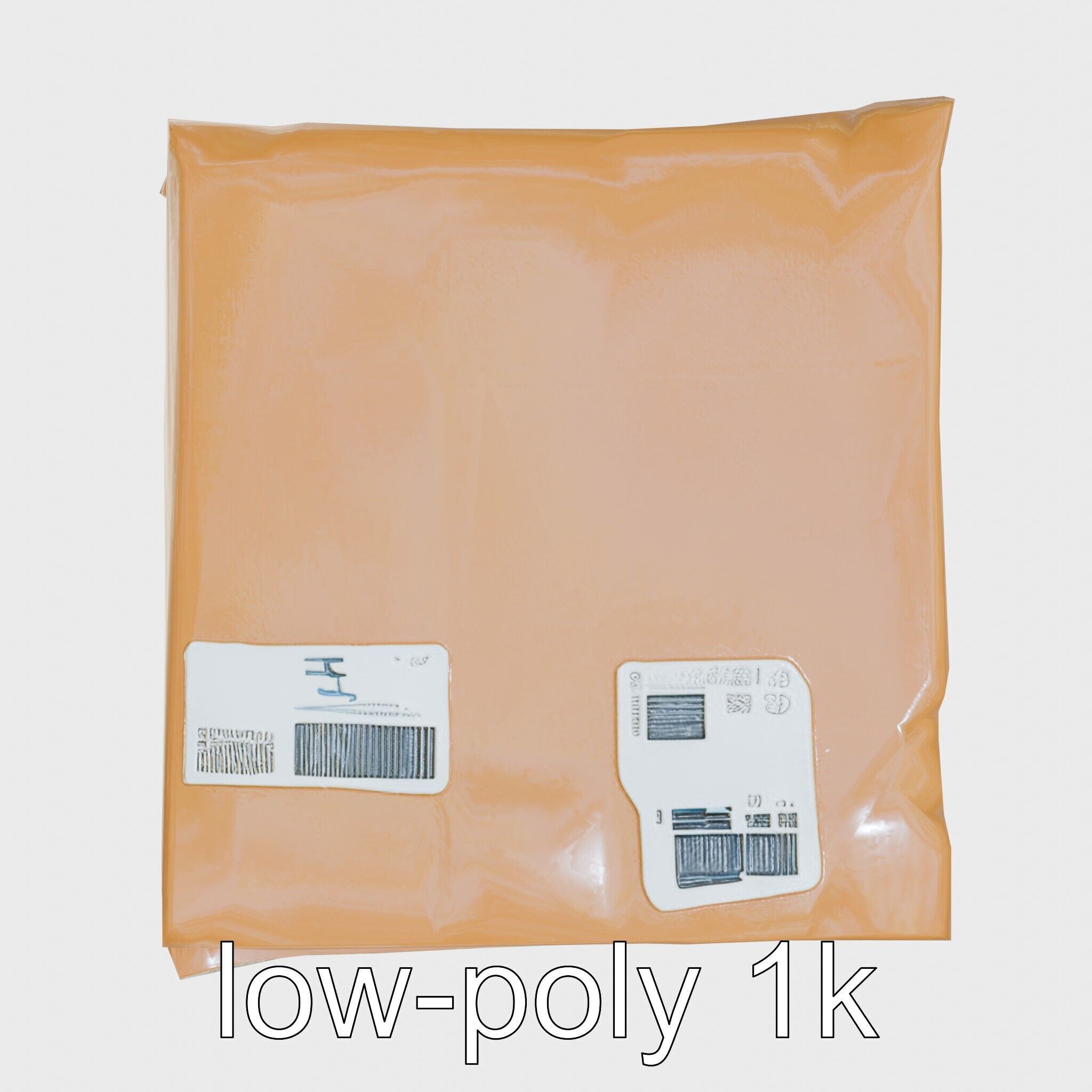 Postal Package Realistic Box Simulations model pack Low-poly 3D model_7