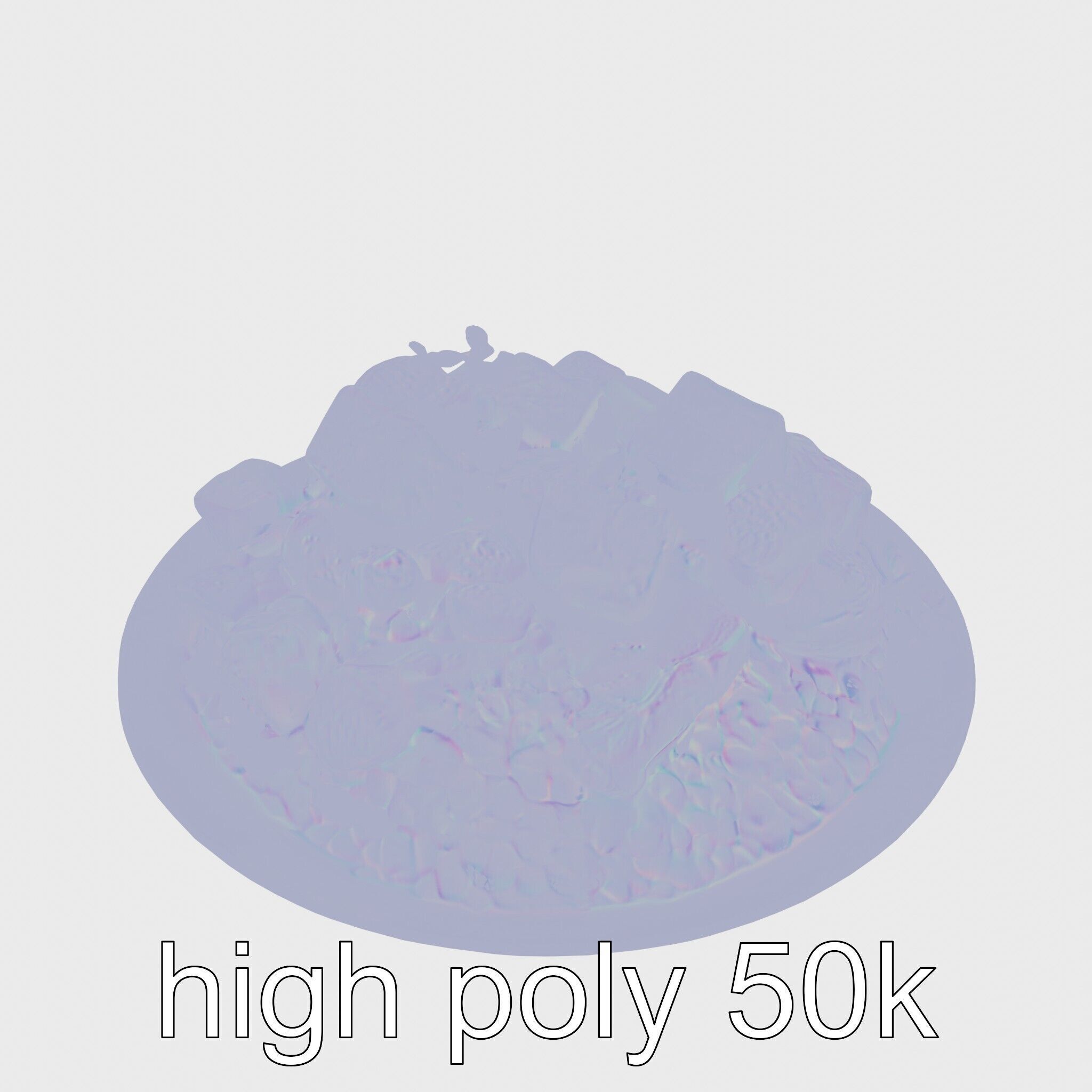 Thai Green Curry Chicken Dish 3D Model Pack Low-poly 3D model_20