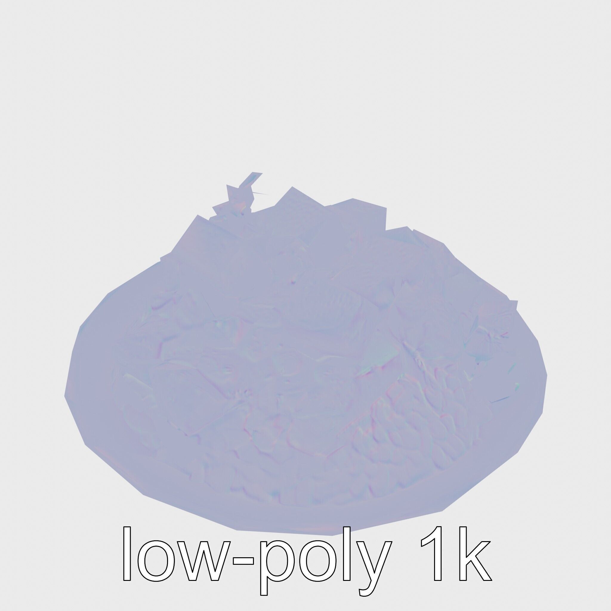 Thai Green Curry Chicken Dish 3D Model Pack Low-poly 3D model_23