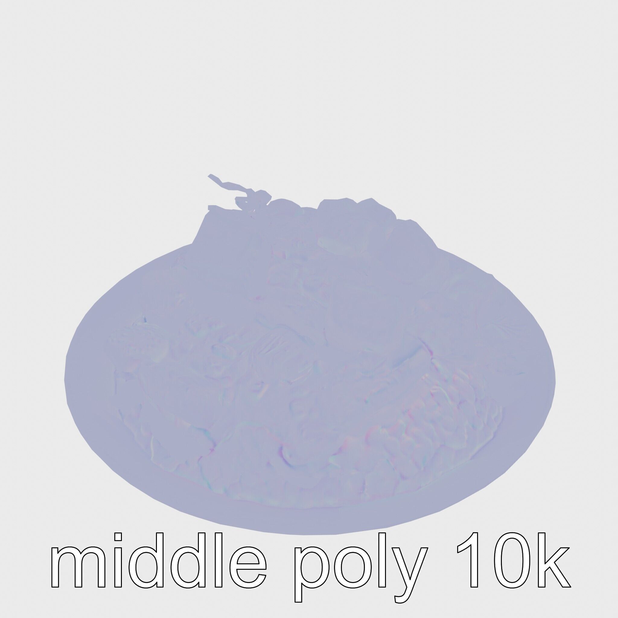 Thai Green Curry Chicken Dish 3D Model Pack Low-poly 3D model_21