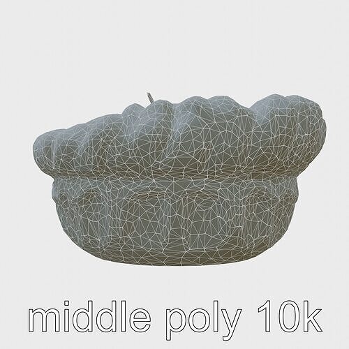 Truffle Soup Bowl Model Pack Low-poly 3D model 7