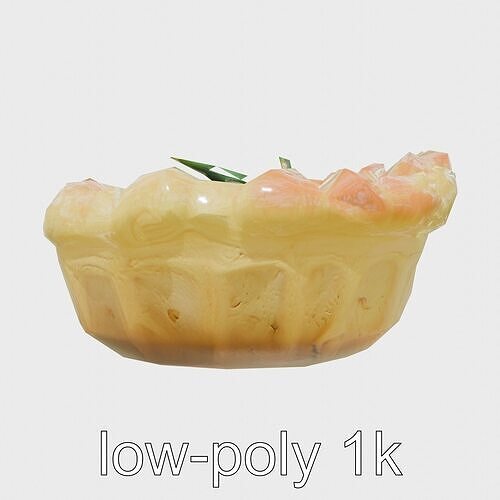 Truffle Soup Bowl Model Pack Low-poly 3D model 5