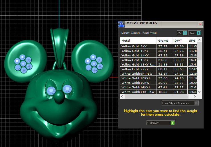 MICKEY MOUSE PENDANT 3D PRINTABLE MODEL  3D print model_2