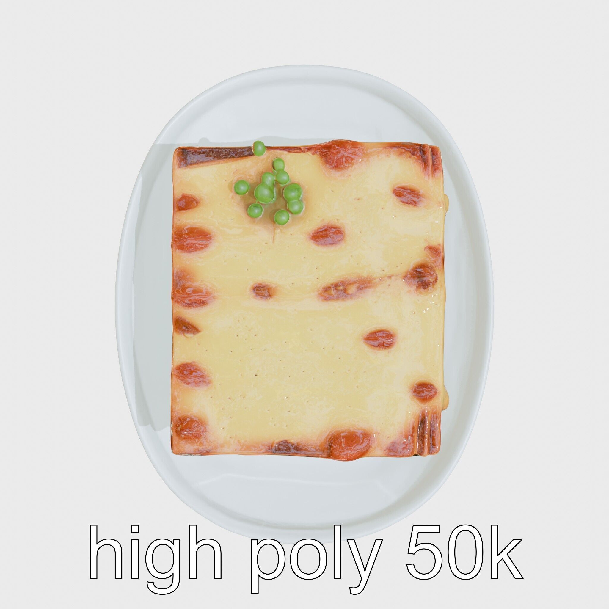 Greek Moussaka Casserole 3D Model Pack Low-poly 3D model_33