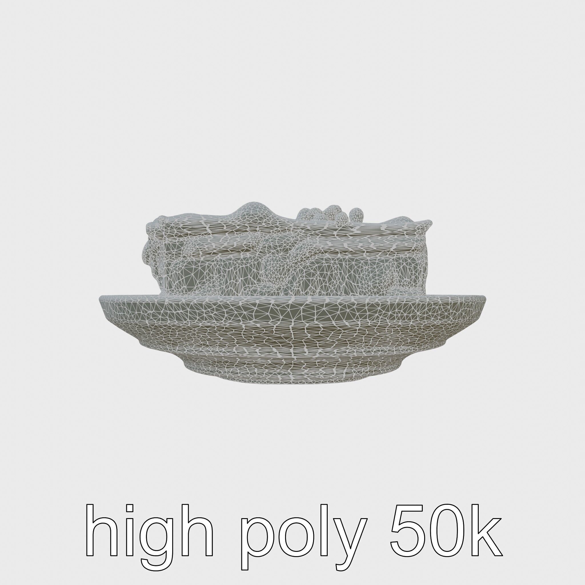 Greek Moussaka Casserole 3D Model Pack Low-poly 3D model_8