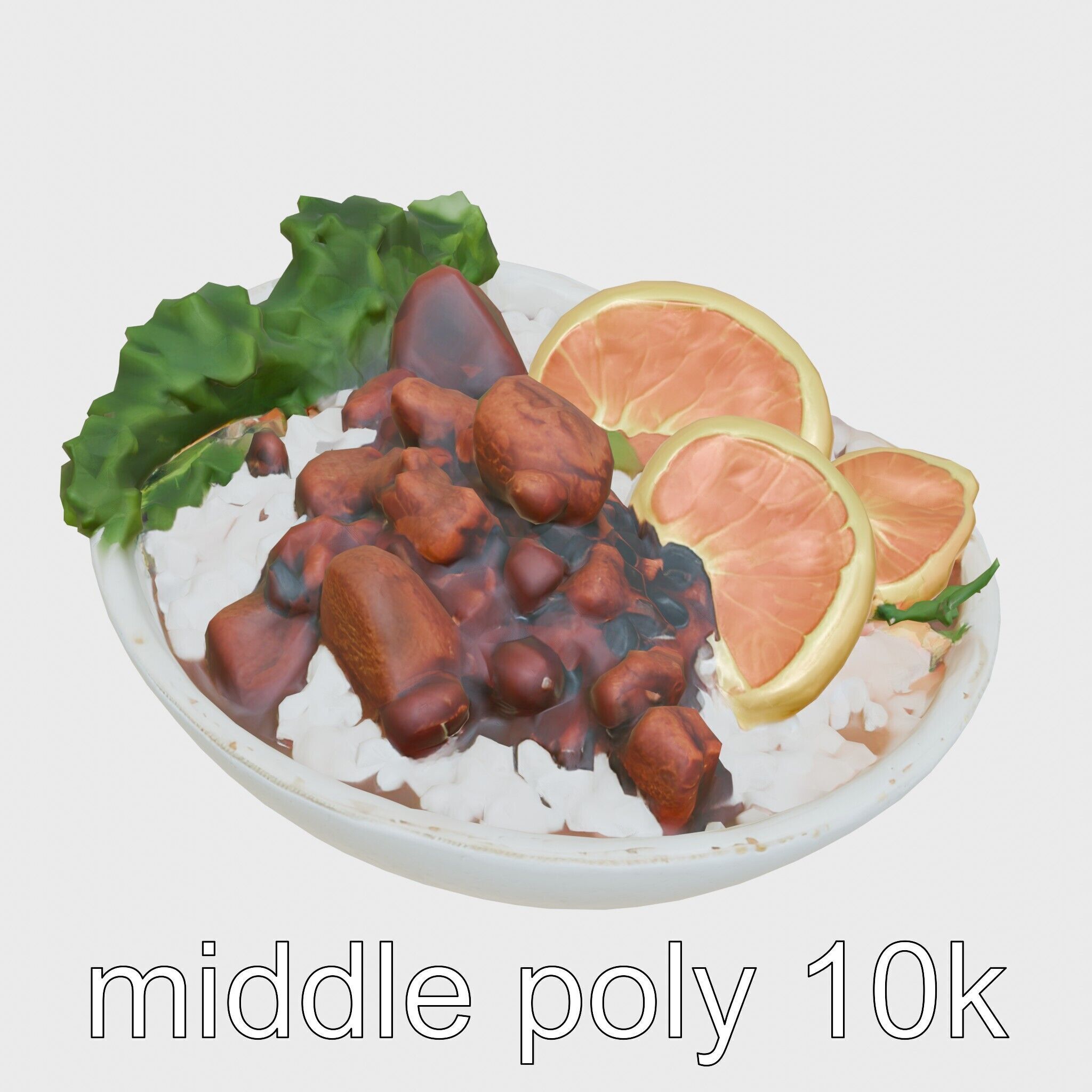 Brazilian Feijoada Stew Interactive 3D model pack Low-poly 3D model_12