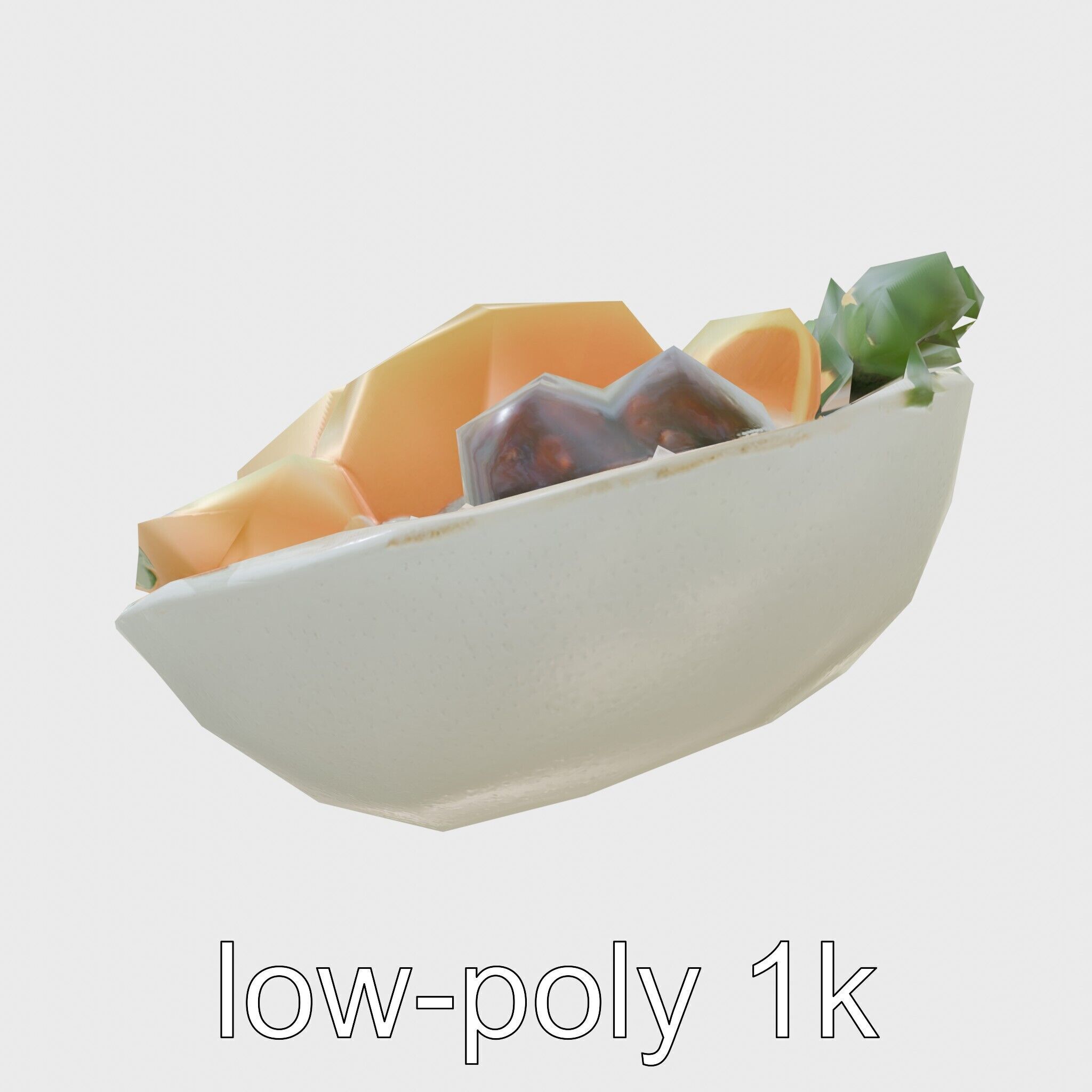 Brazilian Feijoada Stew Interactive 3D model pack Low-poly 3D model_7