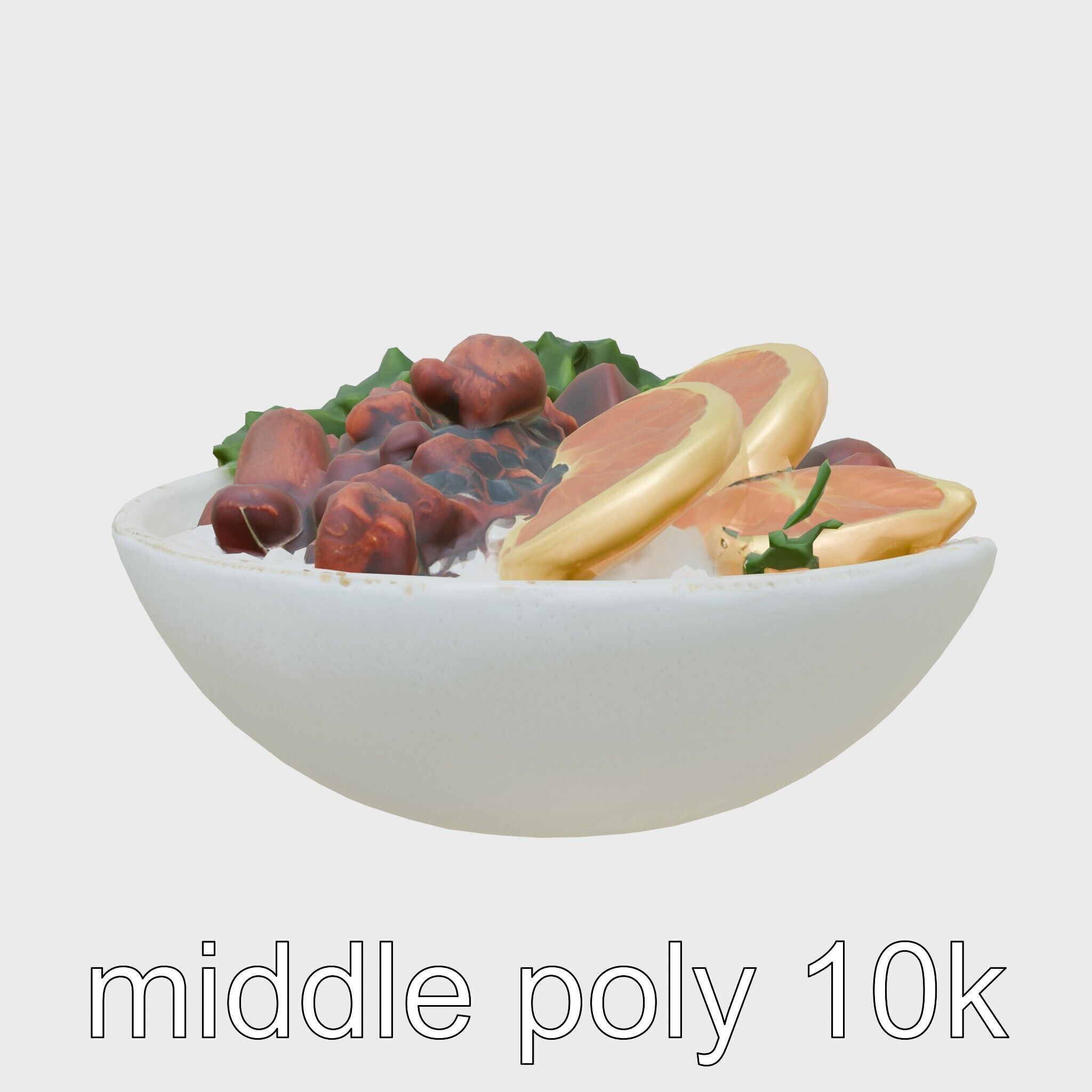 Brazilian Feijoada Stew Interactive 3D model pack Low-poly 3D model_16