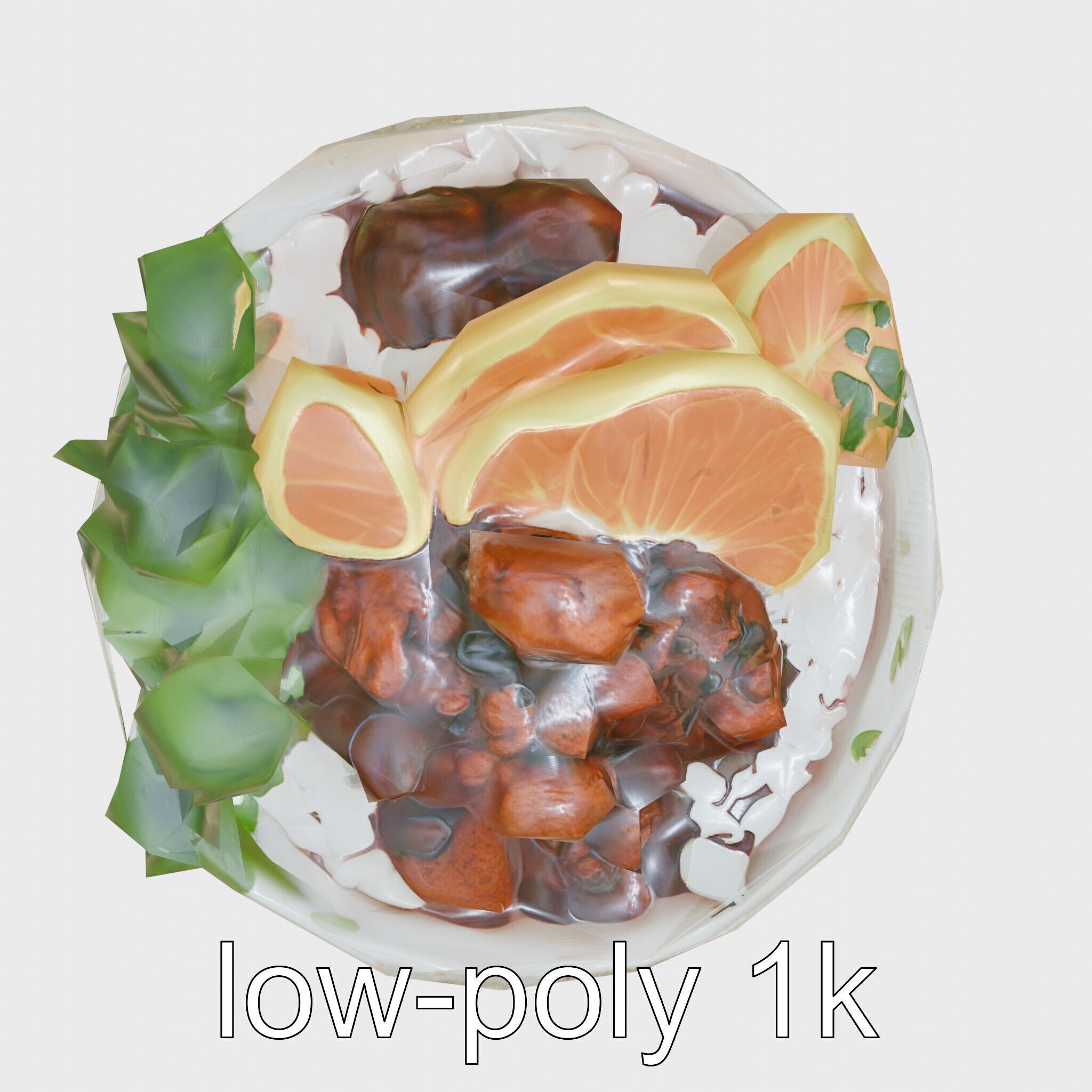 Brazilian Feijoada Stew Interactive 3D model pack Low-poly 3D model_28