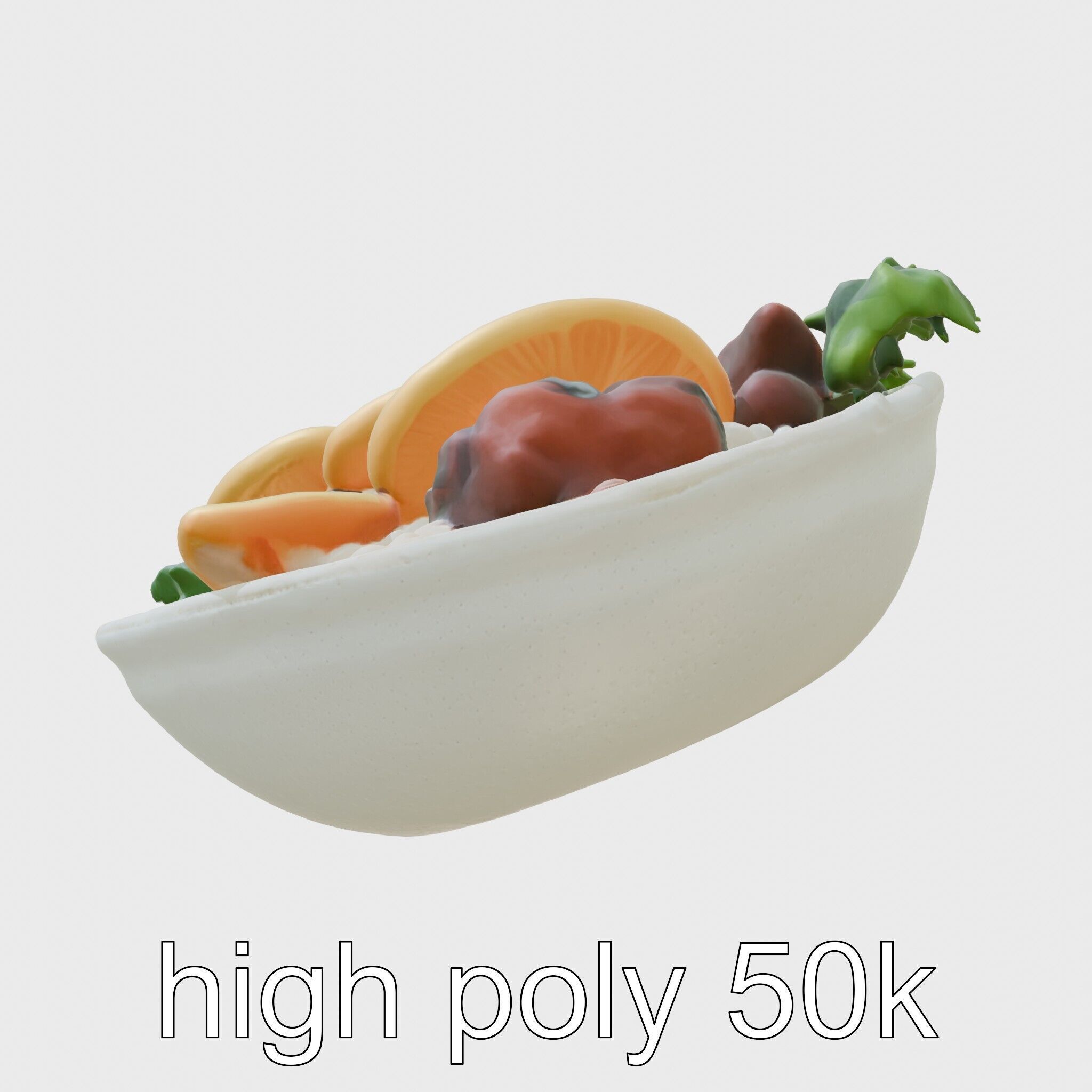 Brazilian Feijoada Stew Interactive 3D model pack Low-poly 3D model_5