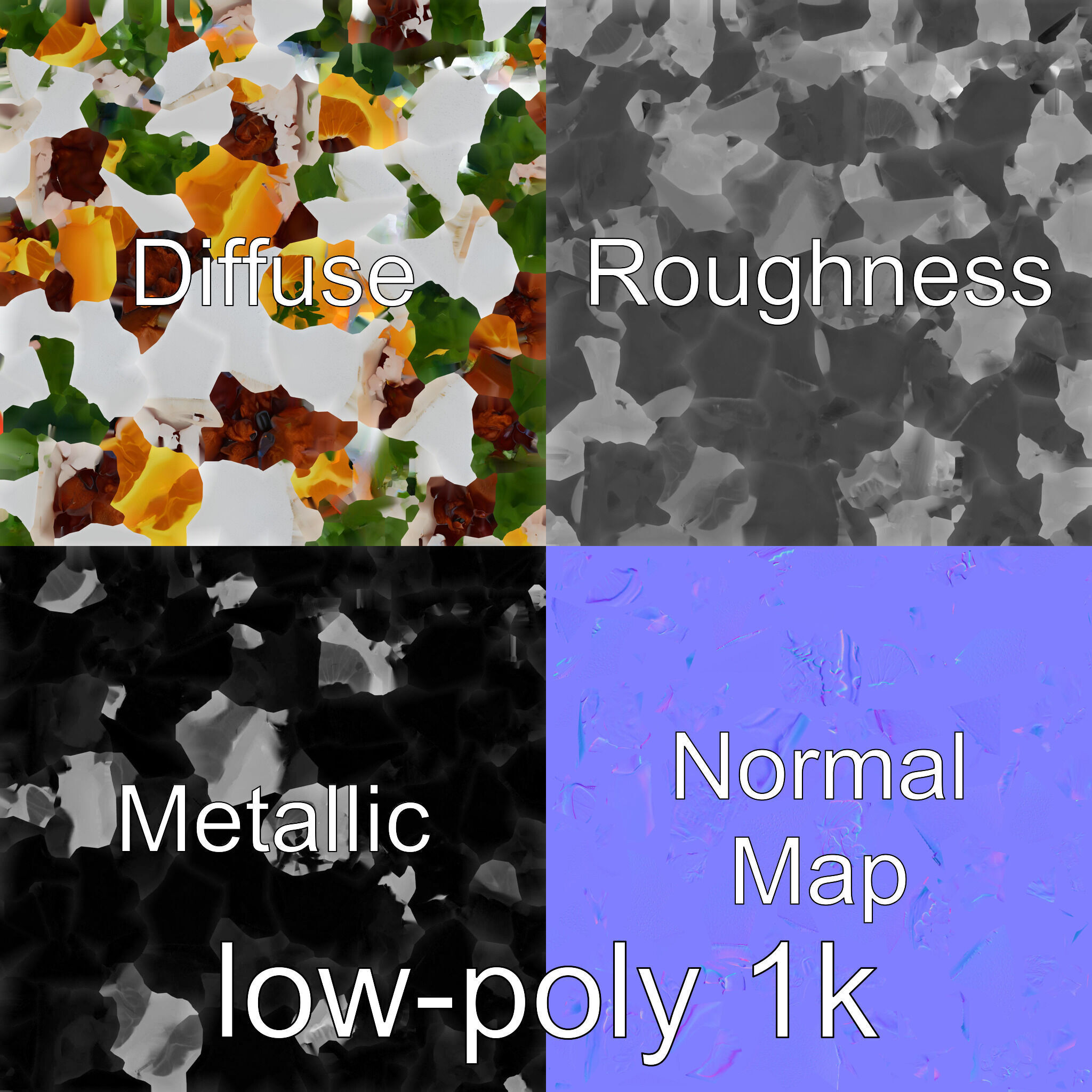 Brazilian Feijoada Stew Interactive 3D model pack Low-poly 3D model_4