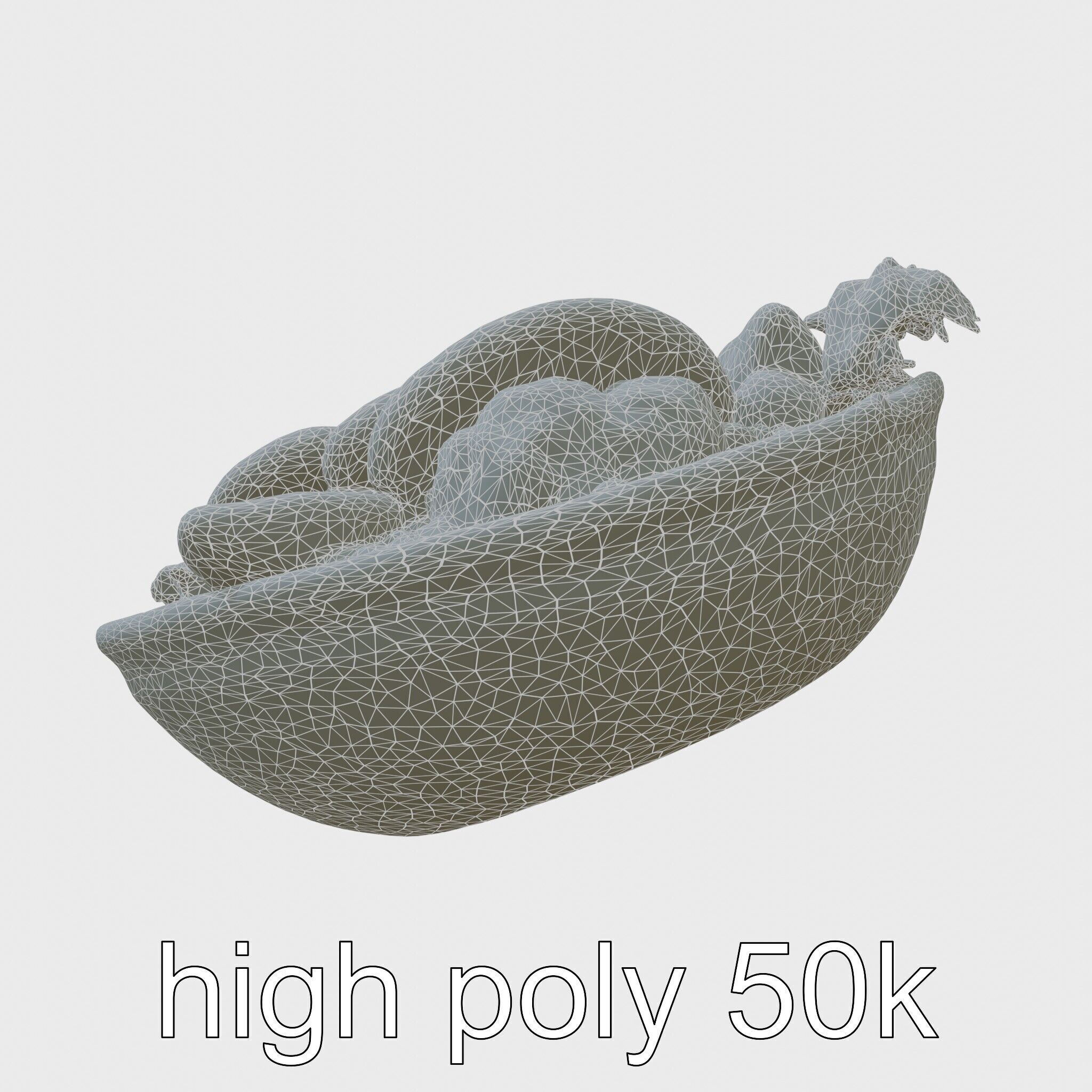 Brazilian Feijoada Stew Interactive 3D model pack Low-poly 3D model_8