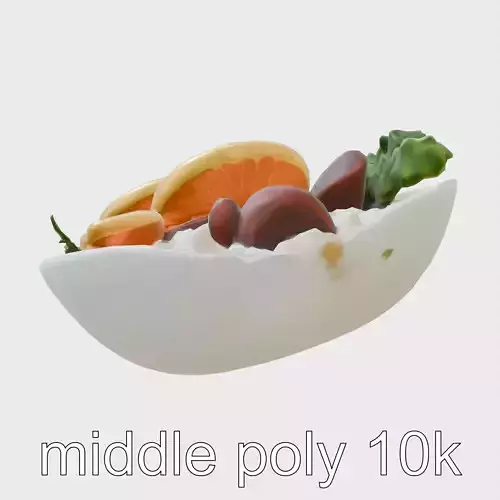 Brazilian Feijoada Stew Interactive 3D model pack Low-poly 3D model