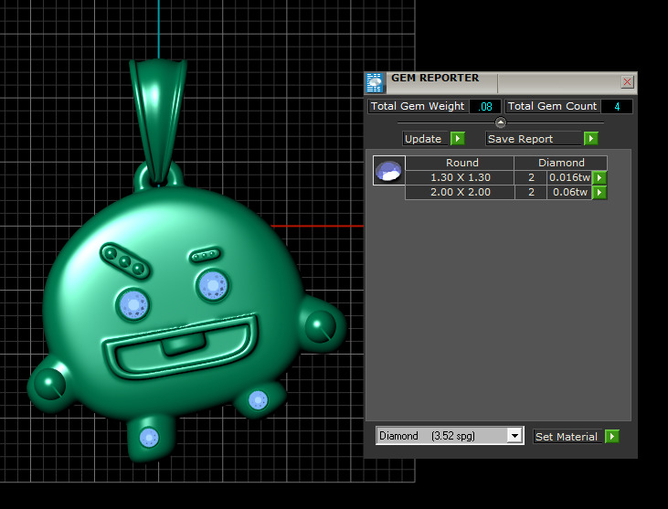 SIMPLE CARTOON PENDANT 3D PRINTABLE MODEL 3D print model_6
