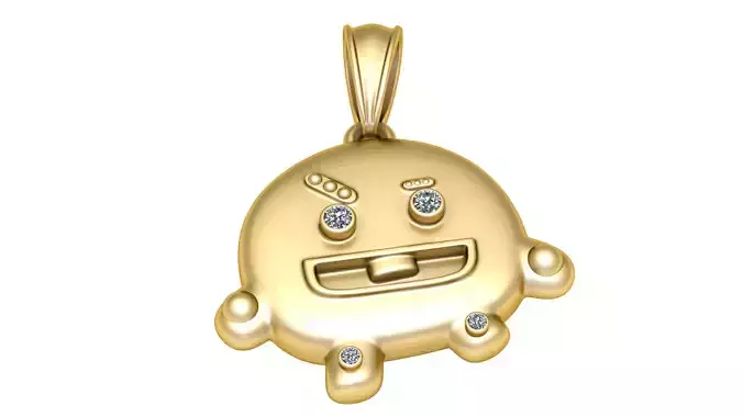 SIMPLE CARTOON PENDANT 3D PRINTABLE MODEL