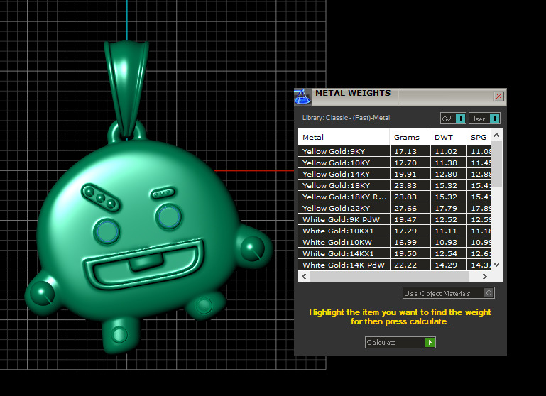 SIMPLE CARTOON PENDANT 3D PRINTABLE MODEL 3D print model_2
