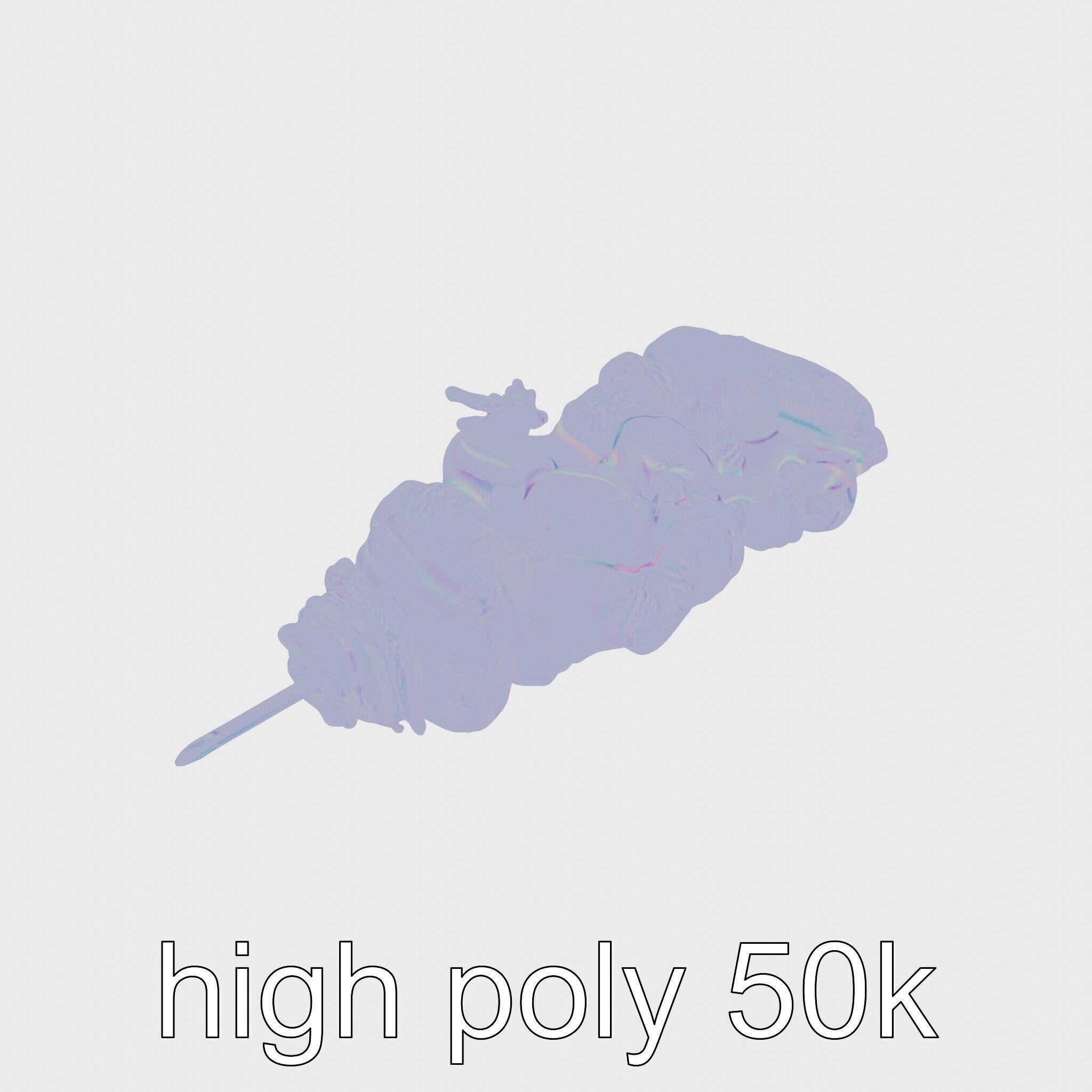 Turkish Kebab Skewer With Lamb And Vegetables model pack Low-poly 3D model_14