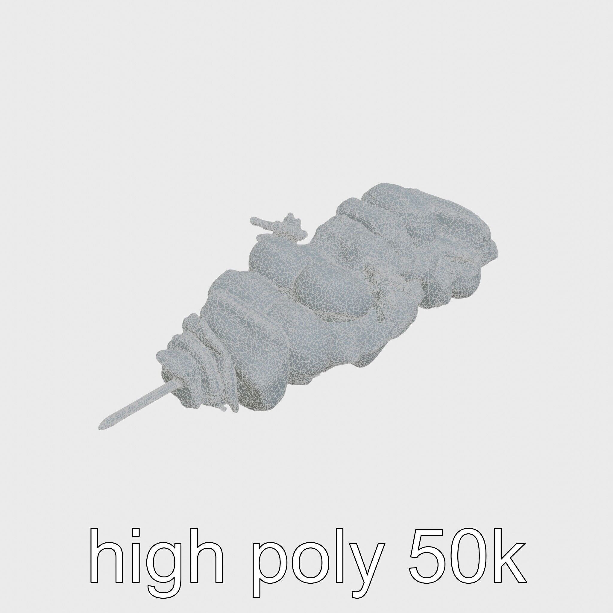 Turkish Kebab Skewer With Lamb And Vegetables model pack Low-poly 3D model_31