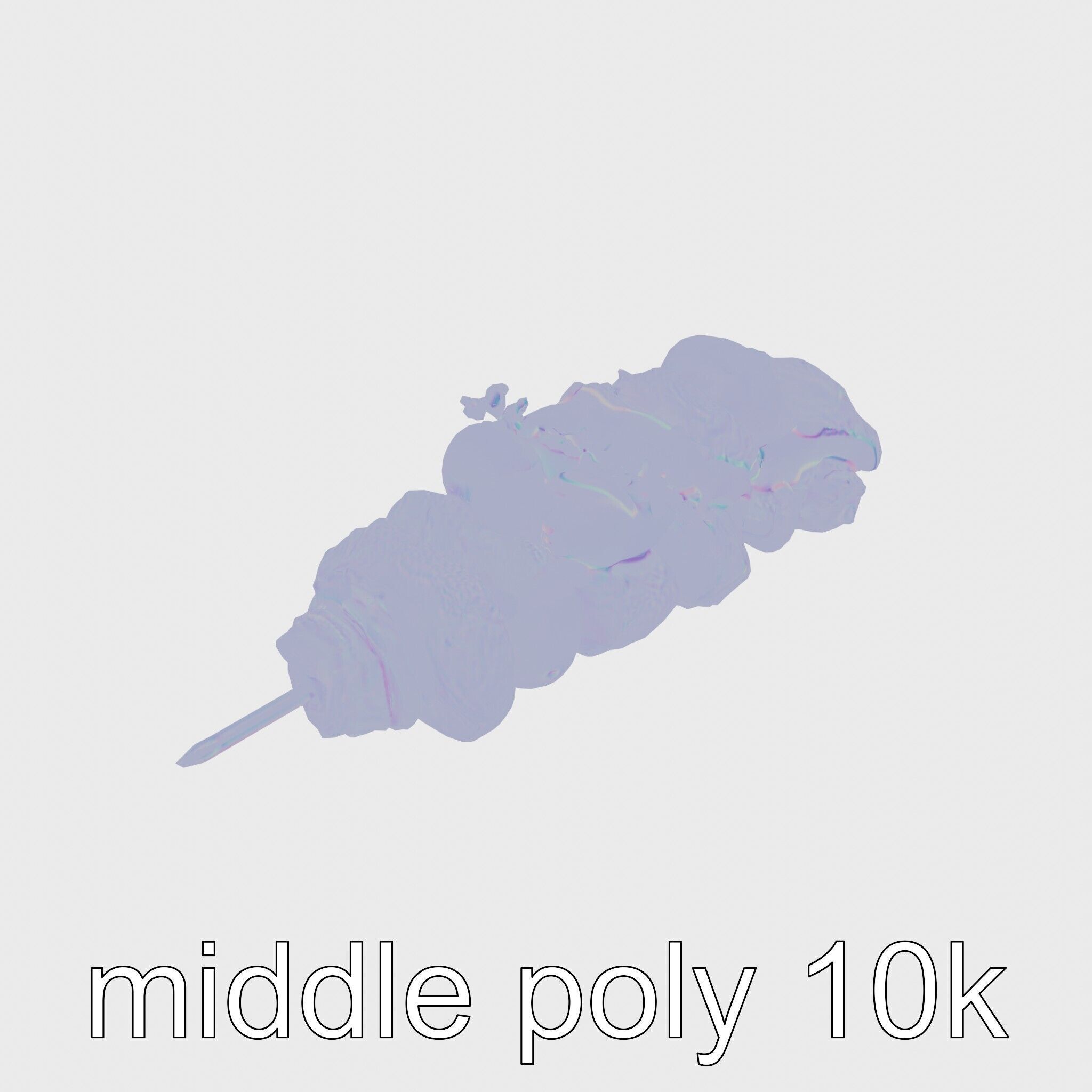 Turkish Kebab Skewer With Lamb And Vegetables model pack Low-poly 3D model_16