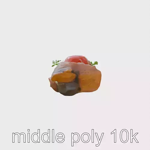 Turkish Kebab Skewer With Lamb And Vegetables model pack Low-poly 3D model