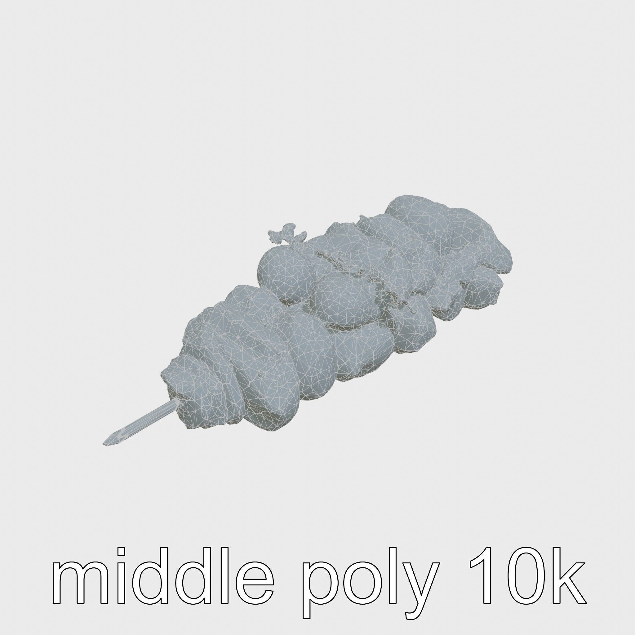 Turkish Kebab Skewer With Lamb And Vegetables model pack Low-poly 3D model_33
