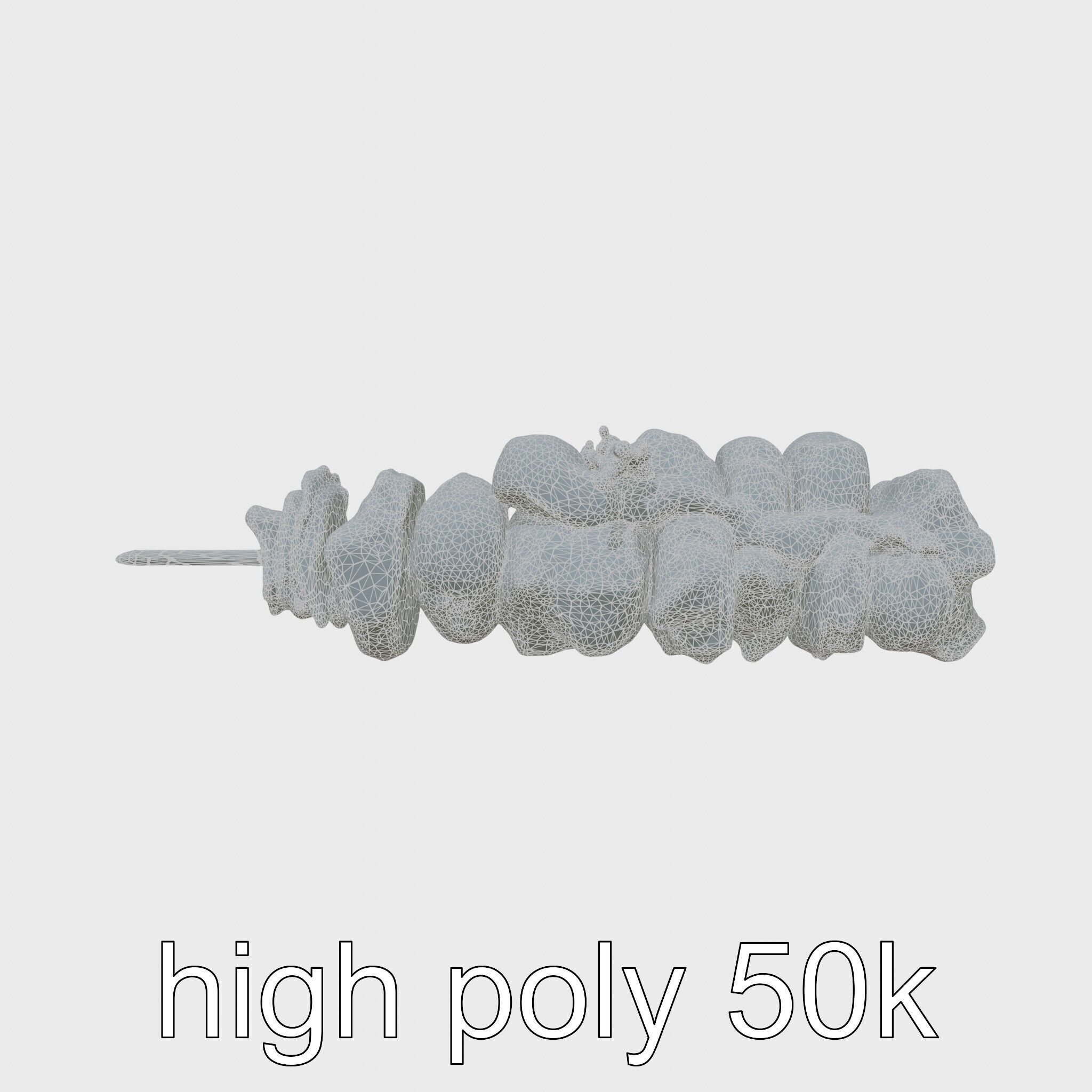 Turkish Kebab Skewer With Lamb And Vegetables model pack Low-poly 3D model_21