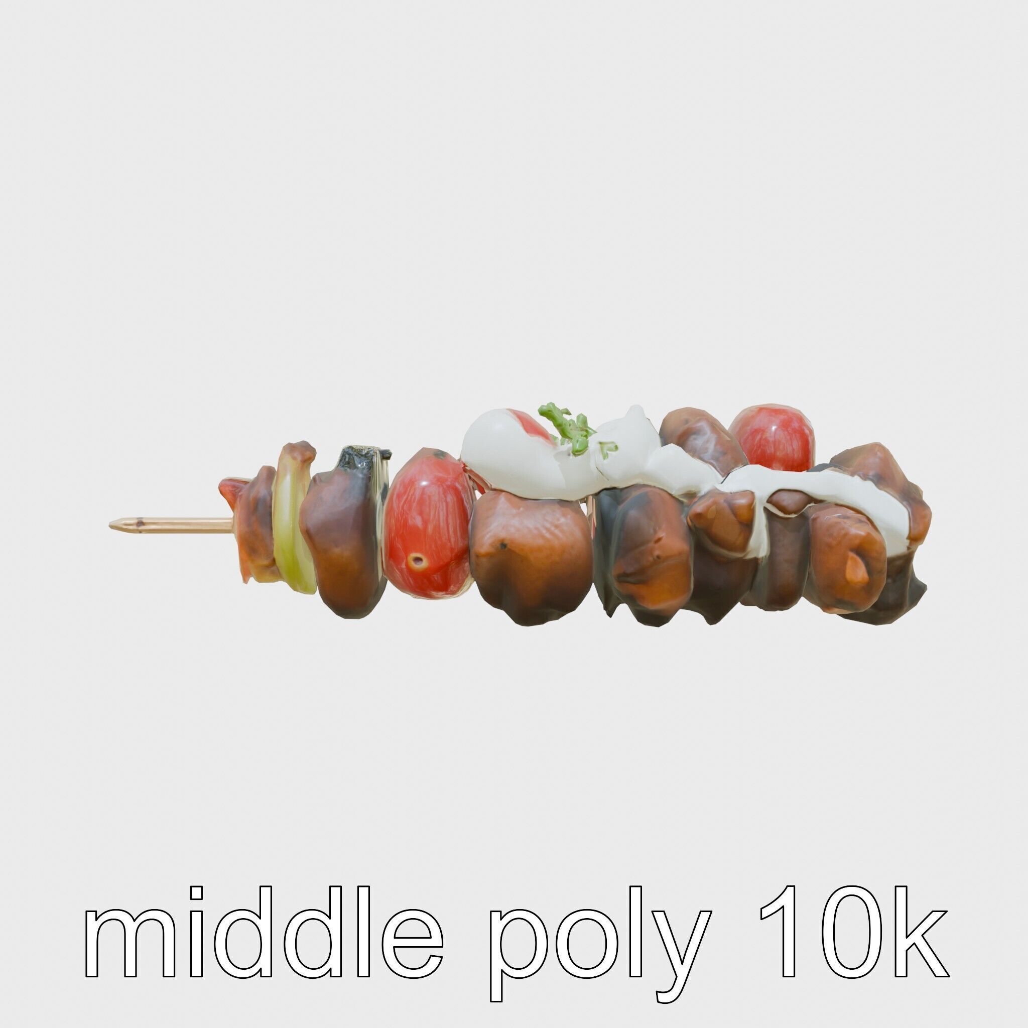 Turkish Kebab Skewer With Lamb And Vegetables model pack Low-poly 3D model_20