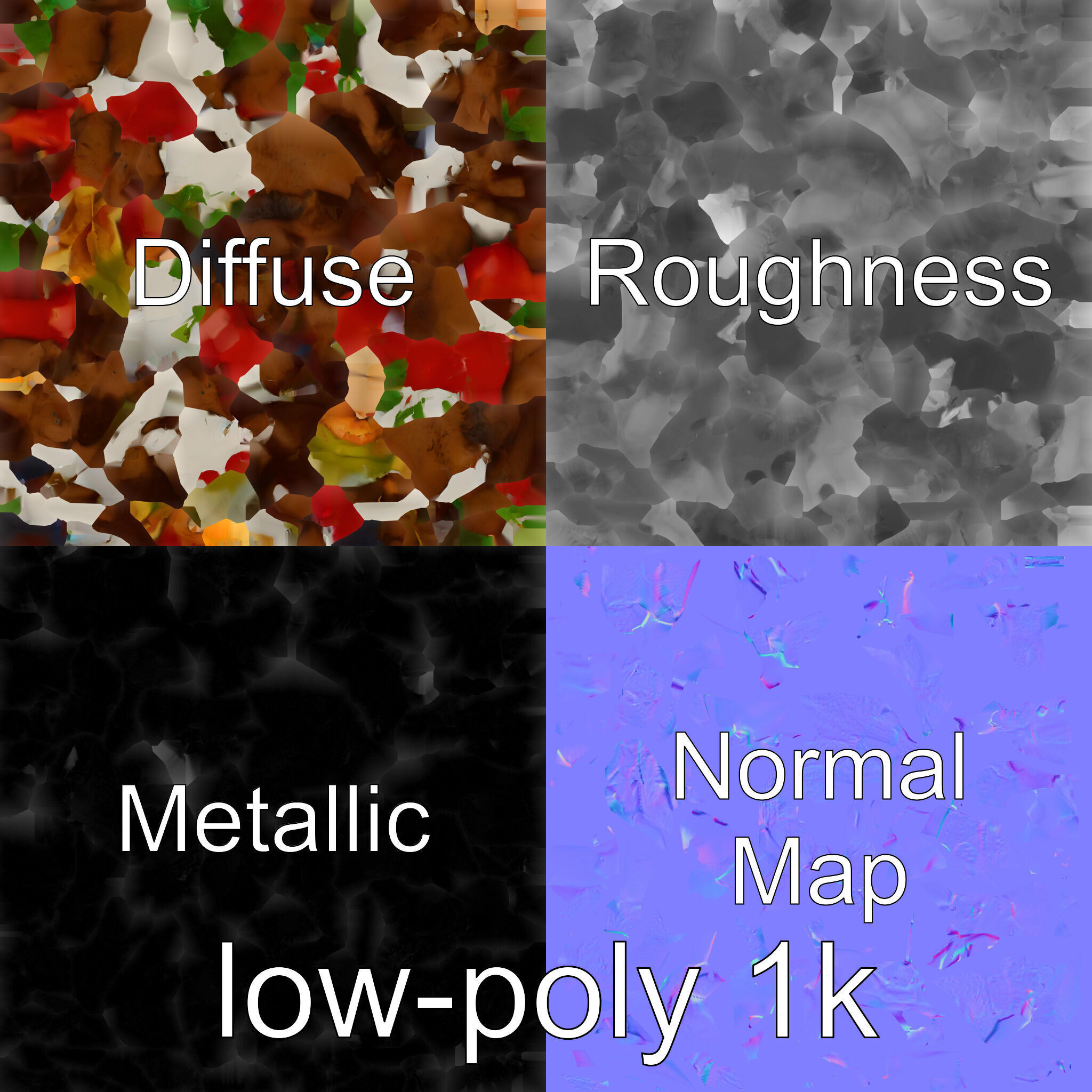 Turkish Kebab Skewer With Lamb And Vegetables model pack Low-poly 3D model_4