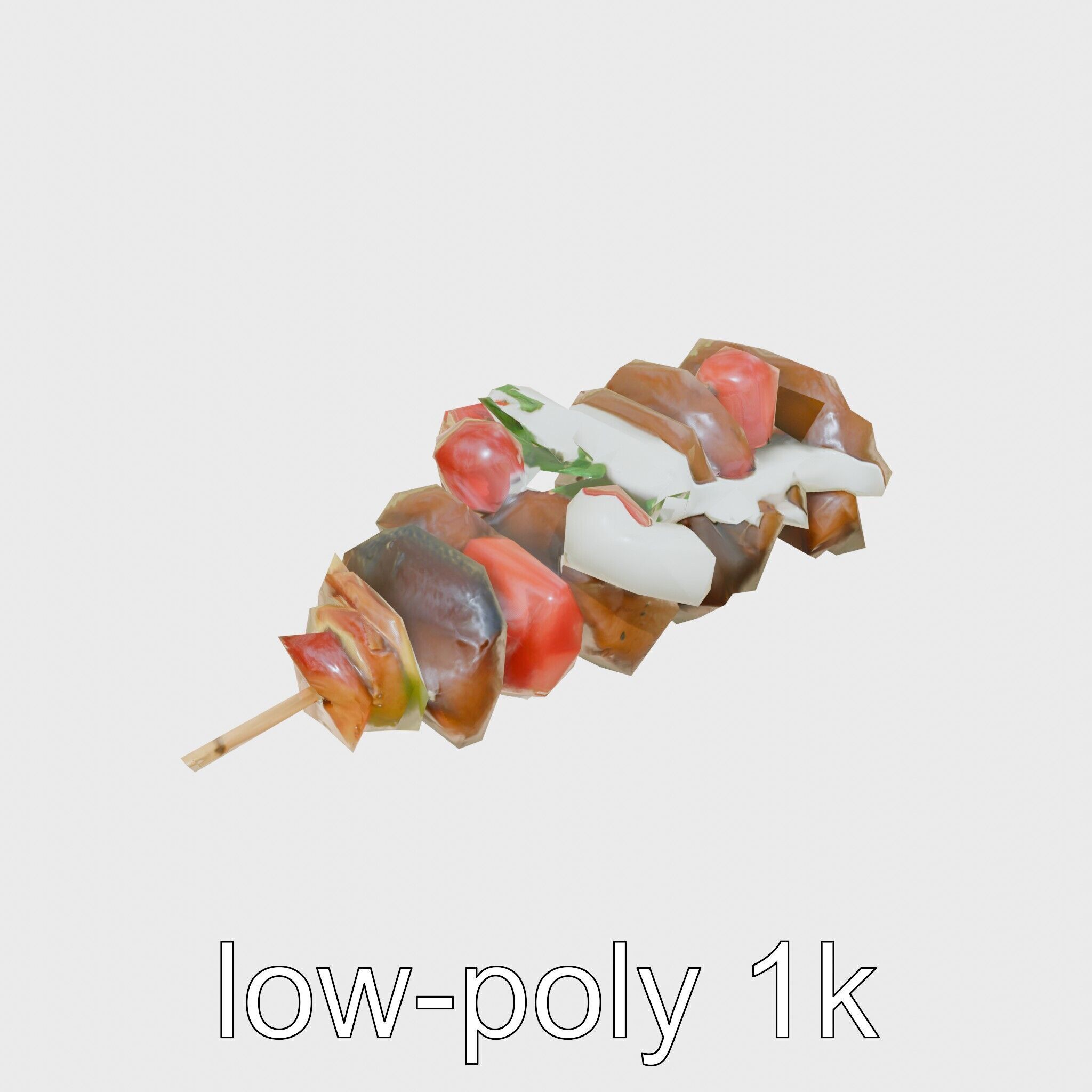 Turkish Kebab Skewer With Lamb And Vegetables model pack Low-poly 3D model_13