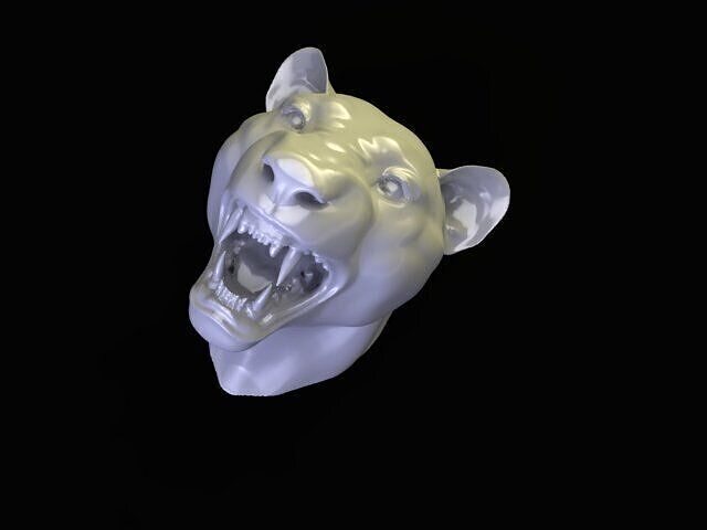 female lion 3D print model