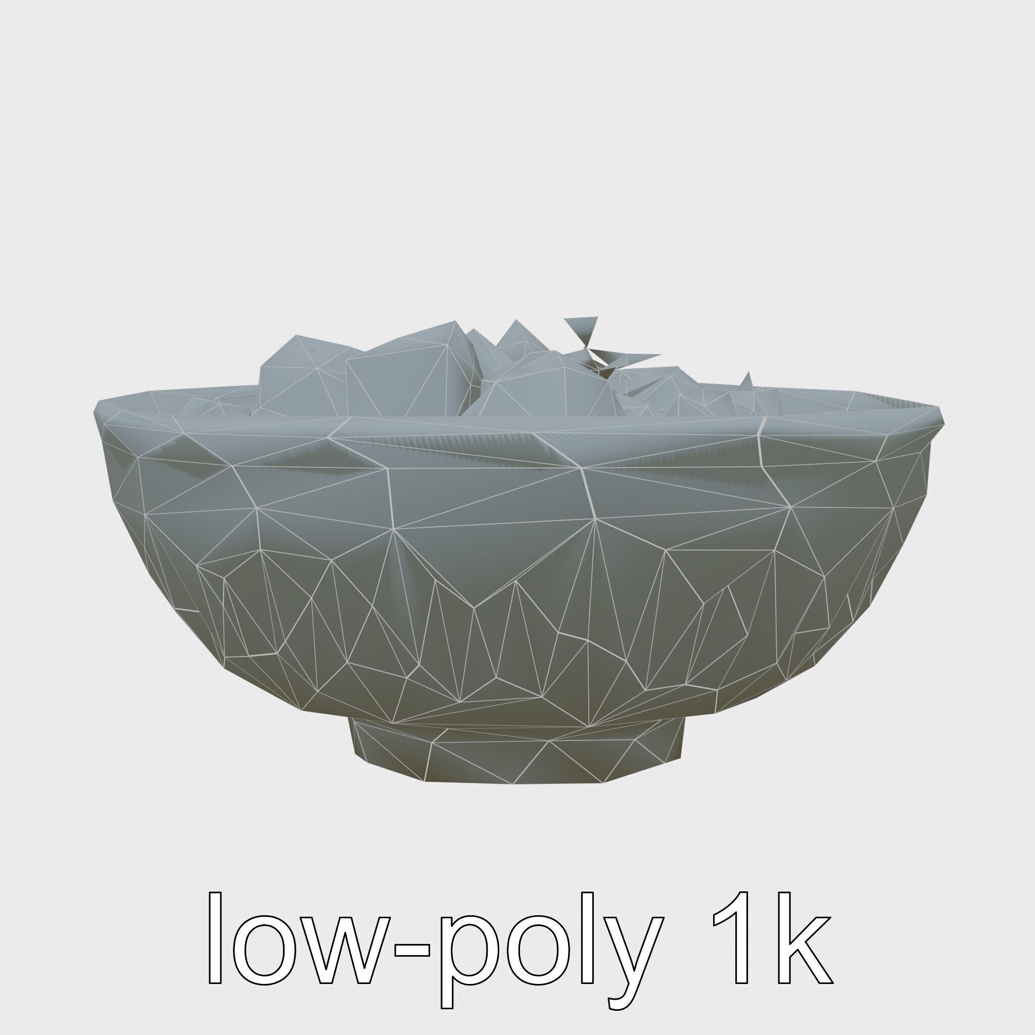 Indonesian Rendang Curry Bowl 3D model pack Low-poly 3D model_23