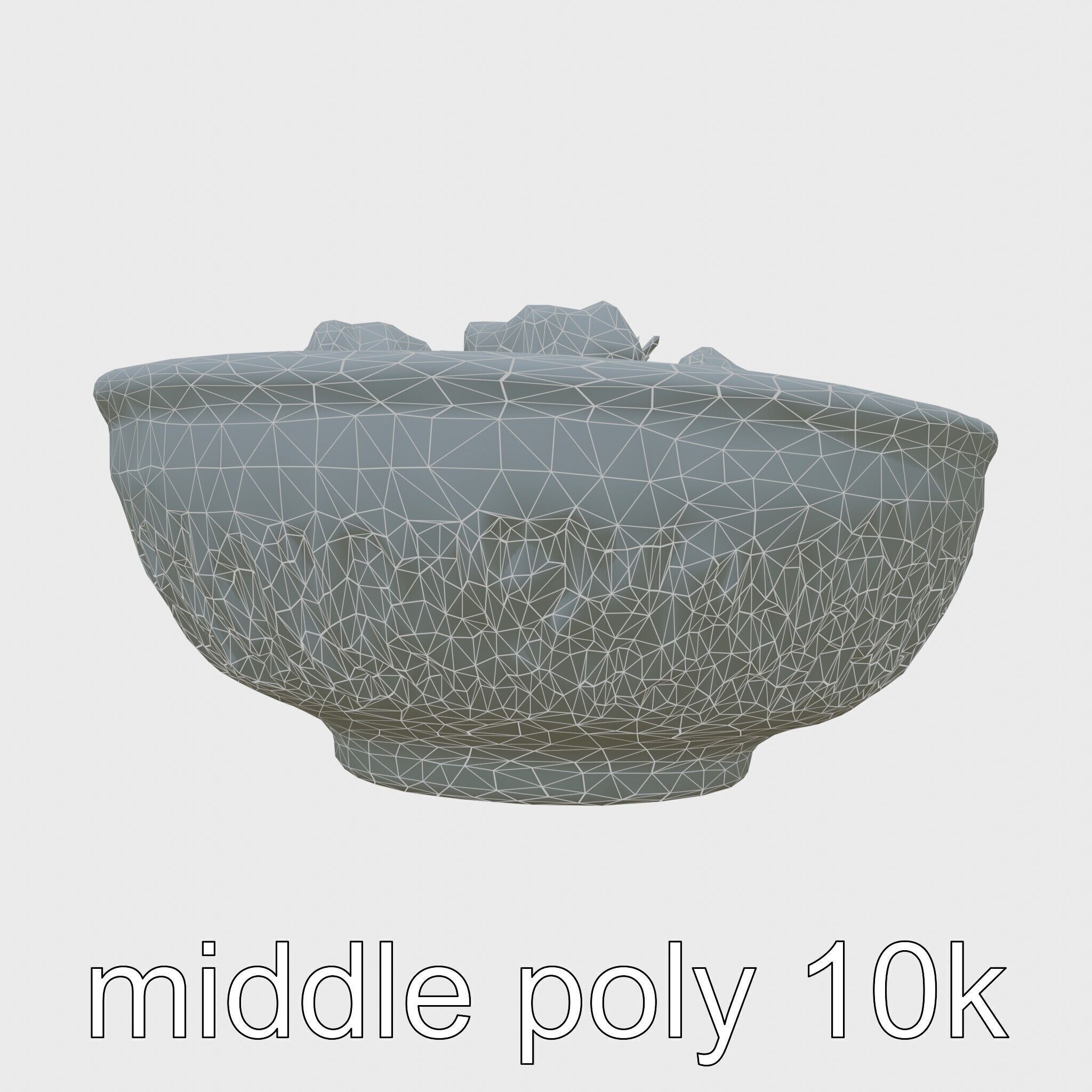 Indonesian Rendang Curry Bowl 3D model pack Low-poly 3D model_29