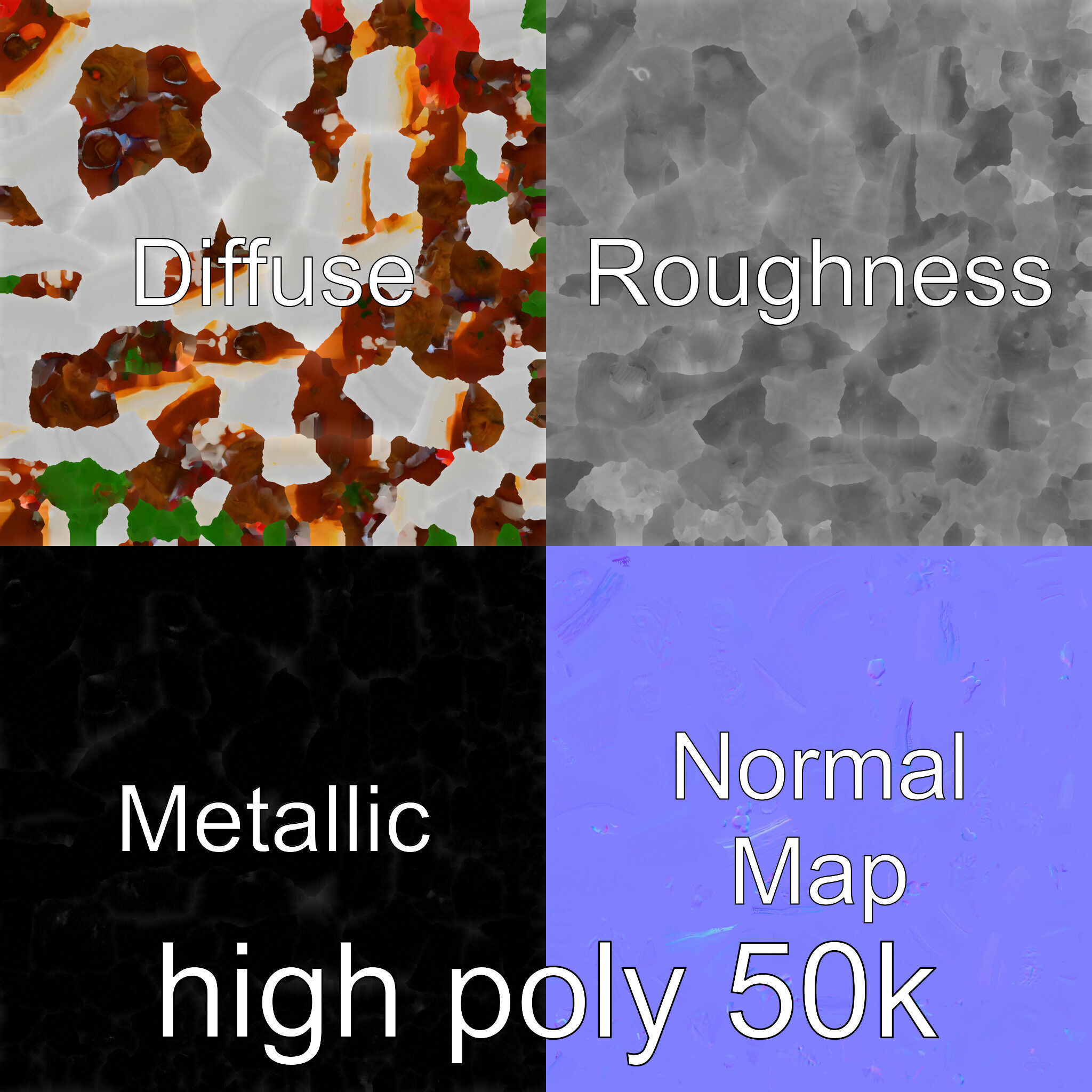 Indonesian Rendang Curry Bowl 3D model pack Low-poly 3D model_30