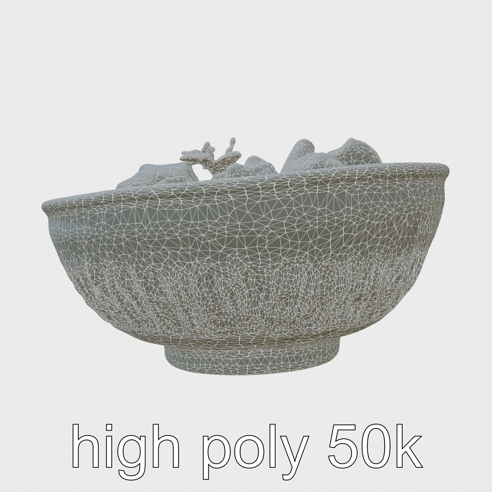 Indonesian Rendang Curry Bowl 3D model pack Low-poly 3D model_27