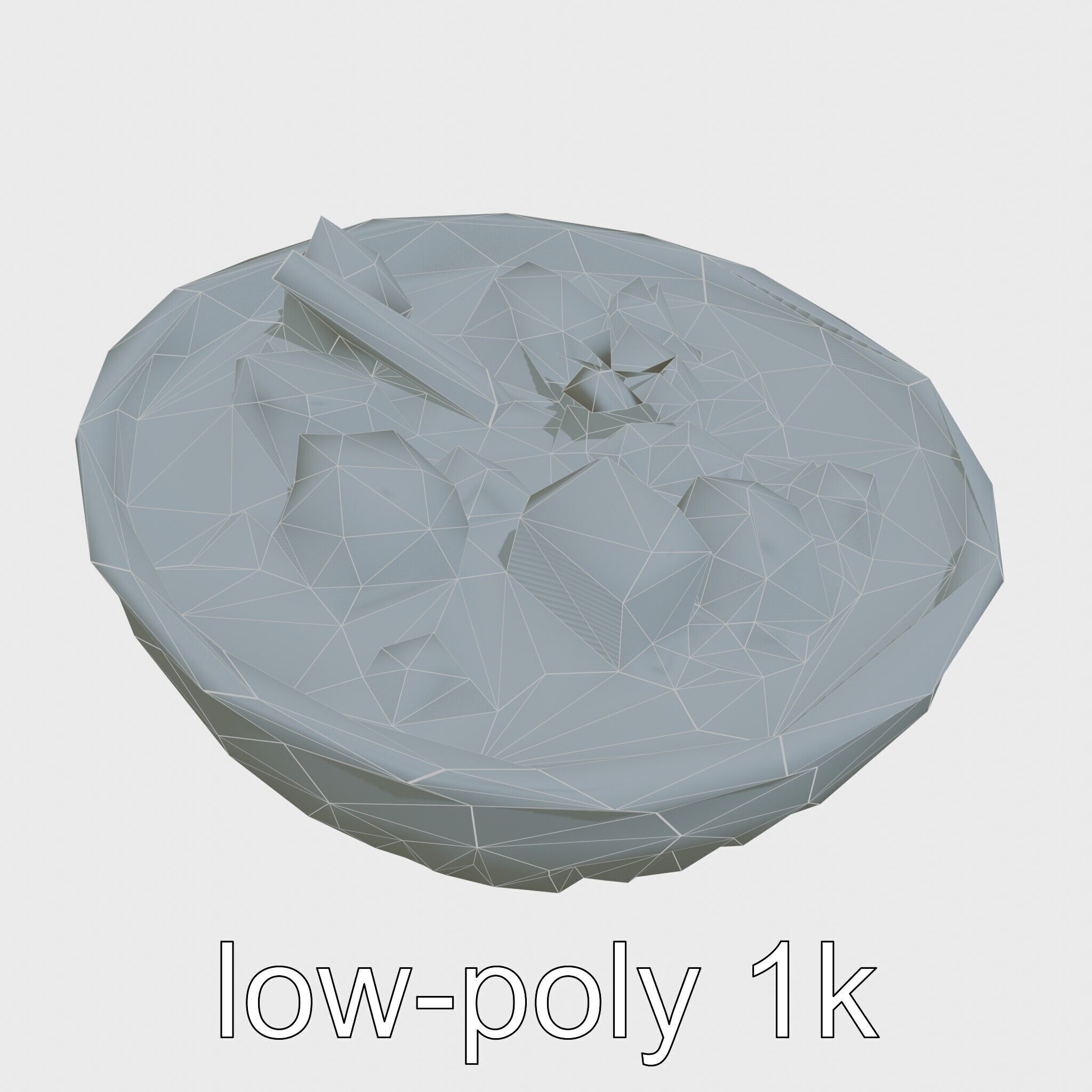 Indonesian Rendang Curry Bowl 3D model pack Low-poly 3D model_22