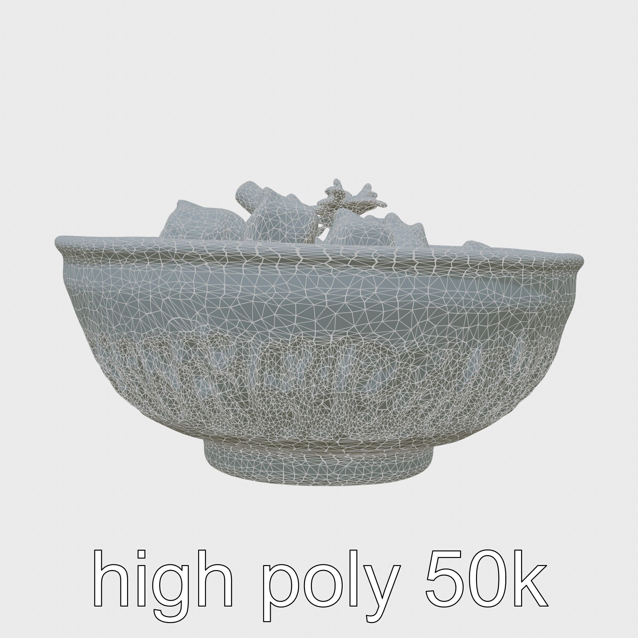 Indonesian Rendang Curry Bowl 3D model pack Low-poly 3D model_8