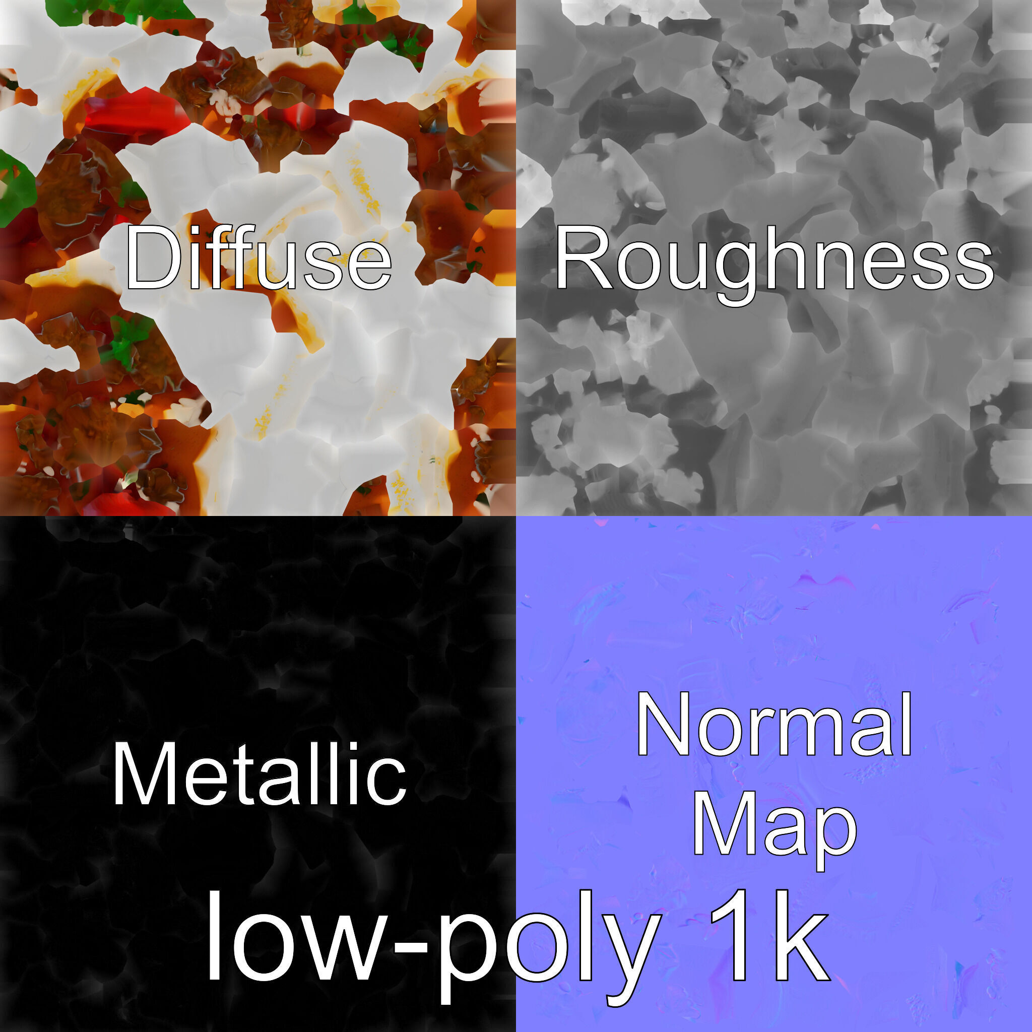 Indonesian Rendang Curry Bowl 3D model pack Low-poly 3D model_4